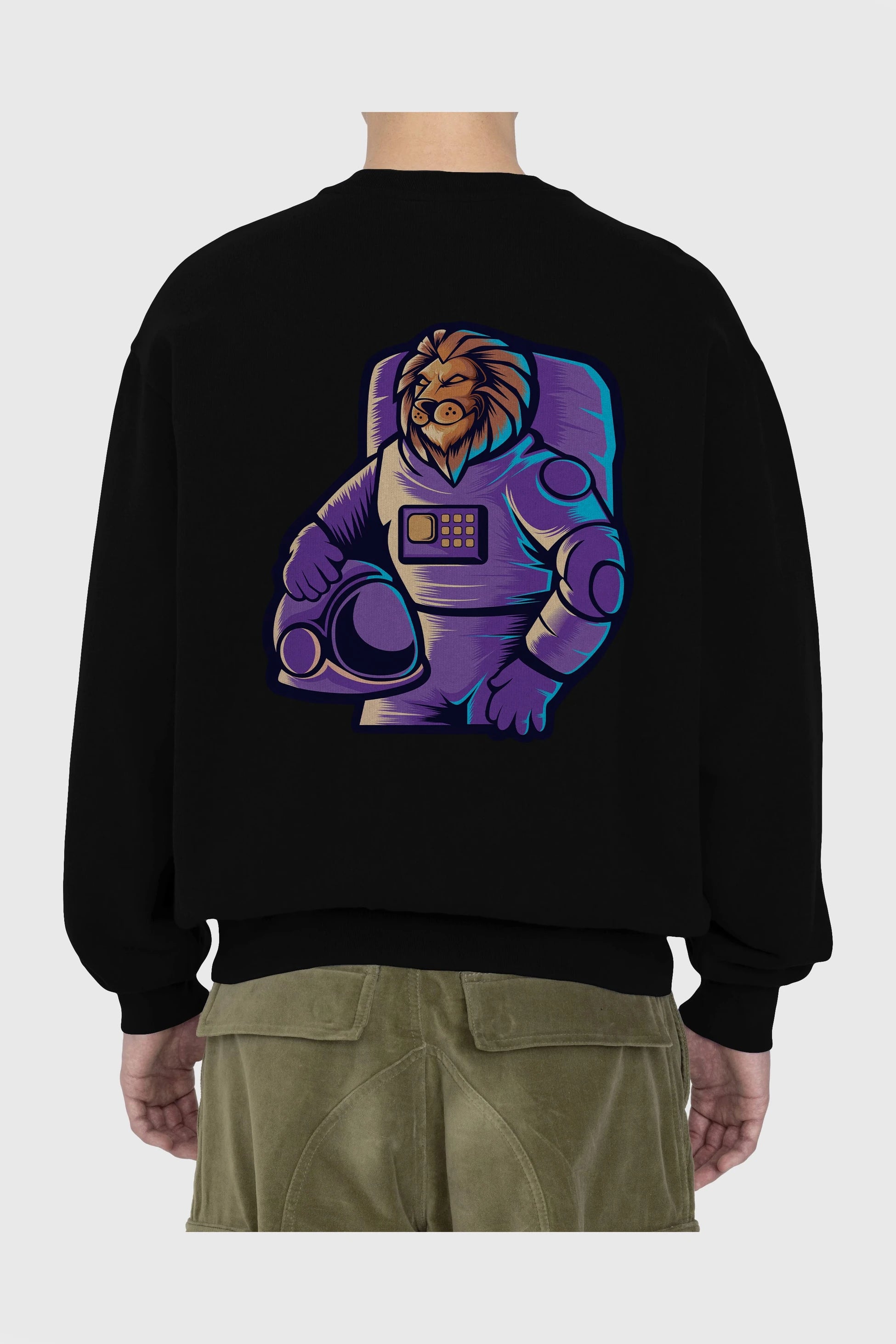 Astroking Arka Baskılı Oversize Sweatshirt Erkek Kadın Unisex