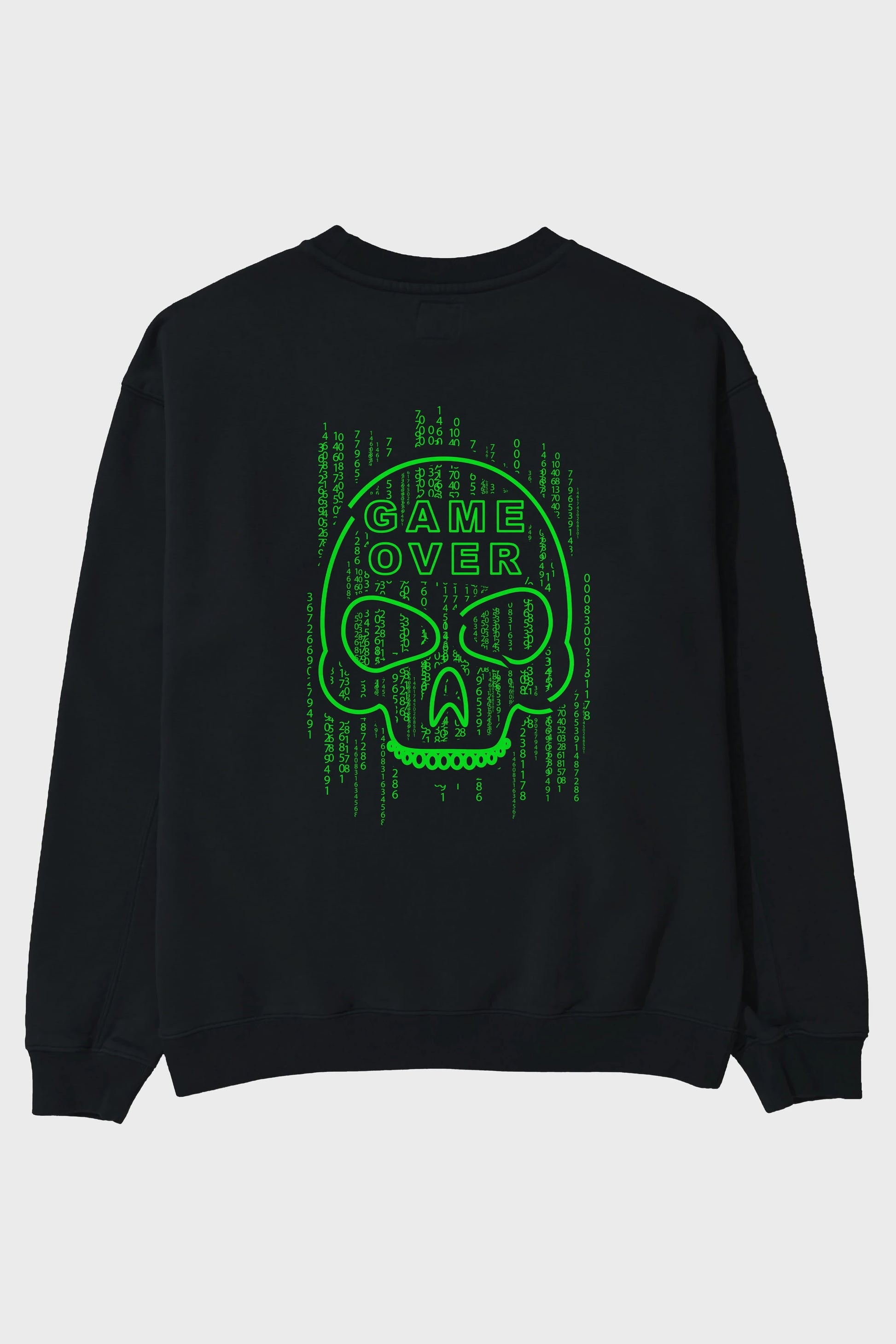 Game Over Arka Baskılı Oversize Sweatshirt Erkek Kadın Unisex