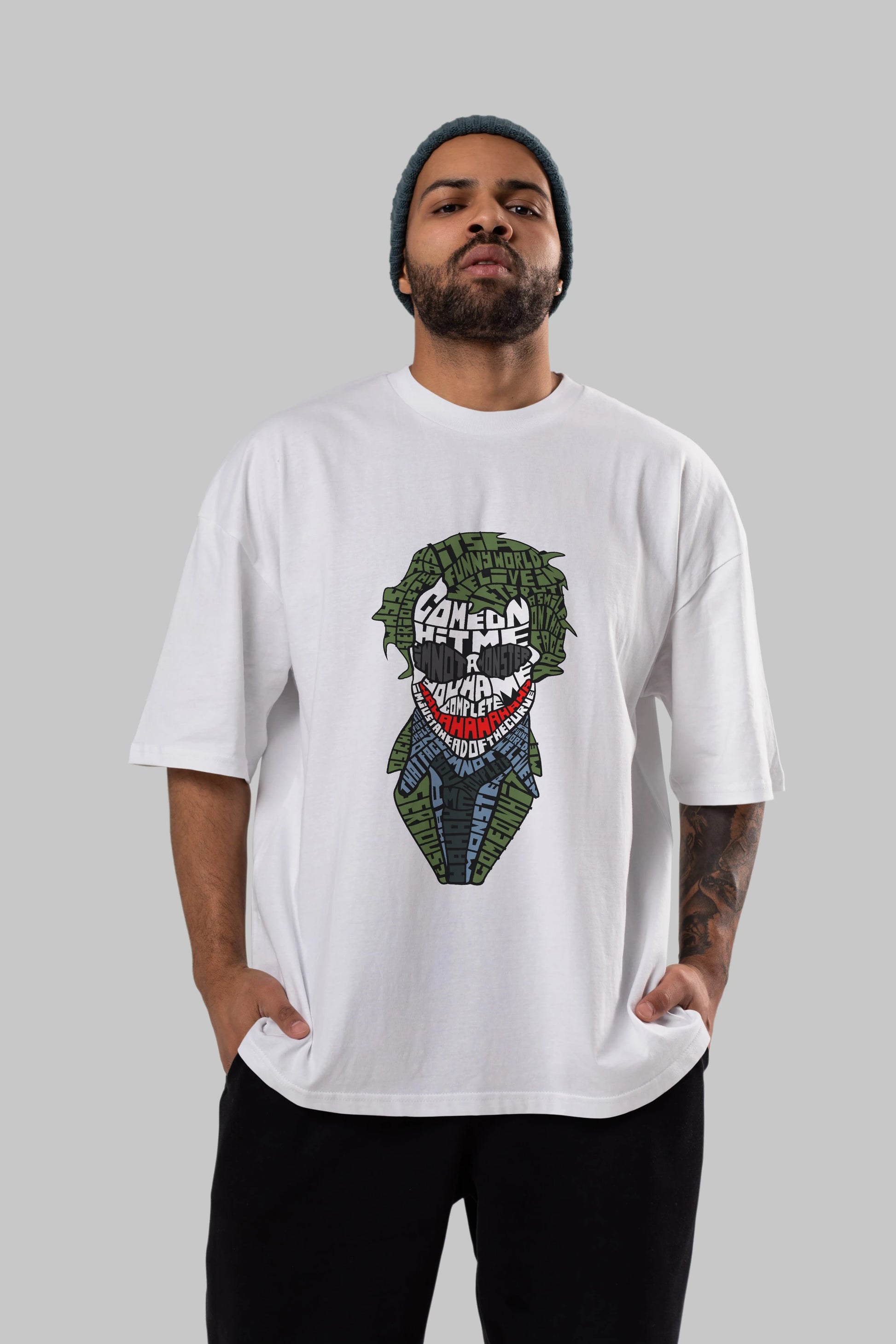 Why So Serious Ön Baskılı Oversize t-shirt %100 pamuk Erkek Kadın Unisex