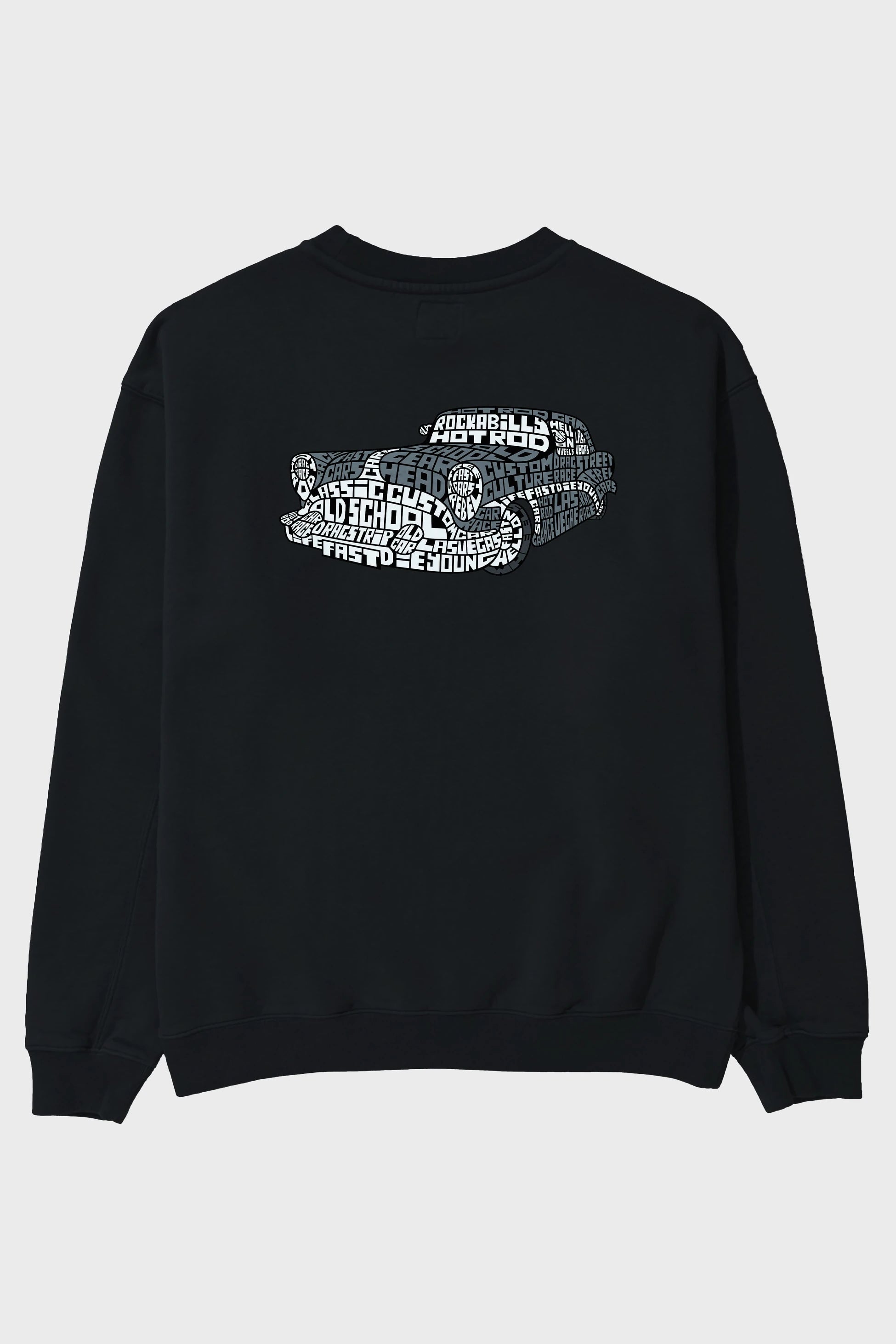 Hotrod Arka Baskılı Oversize Sweatshirt Erkek Kadın Unisex