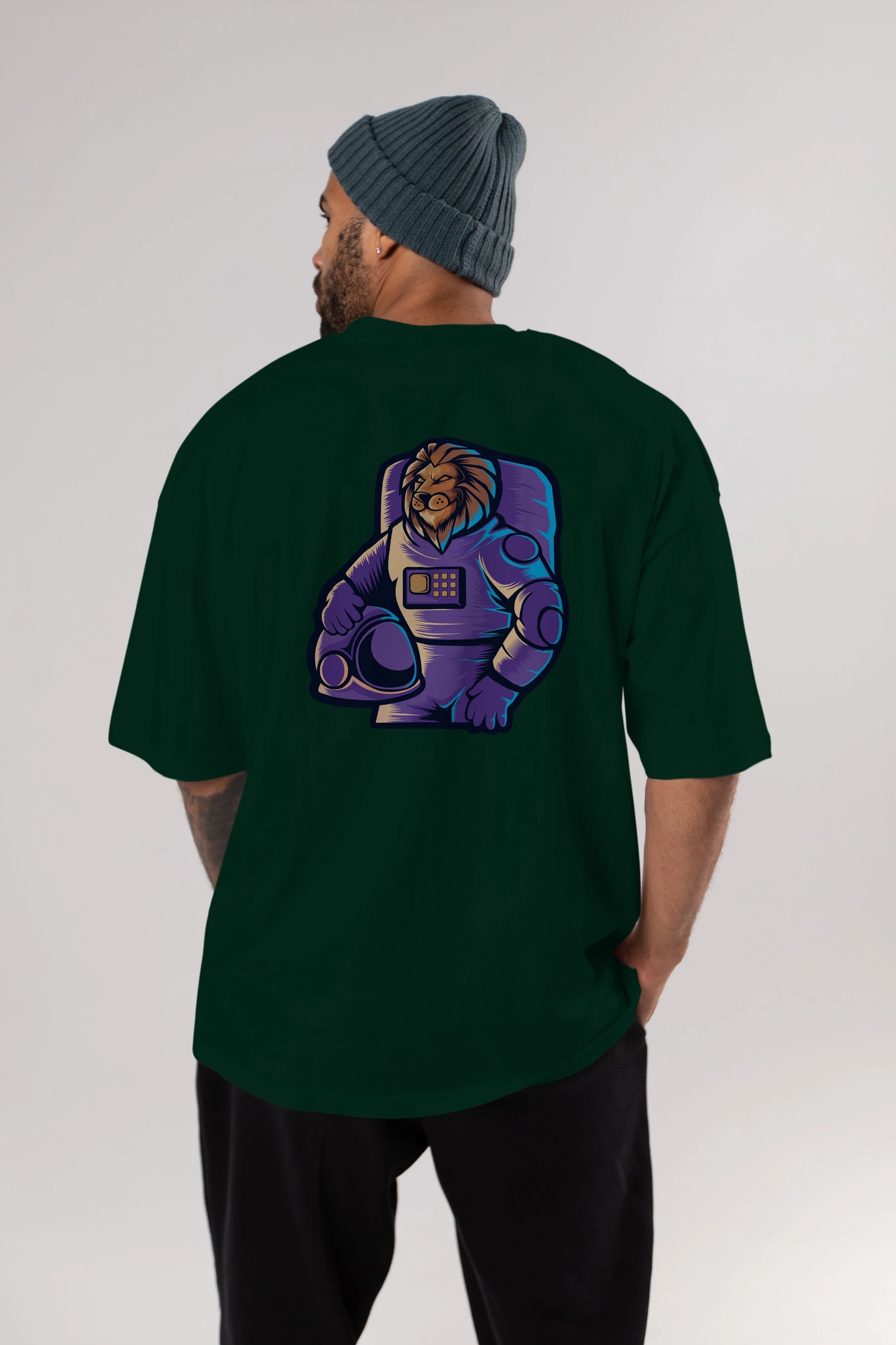 Astroking Arka Baskılı Oversize t-shirt Erkek Kadın Unisex