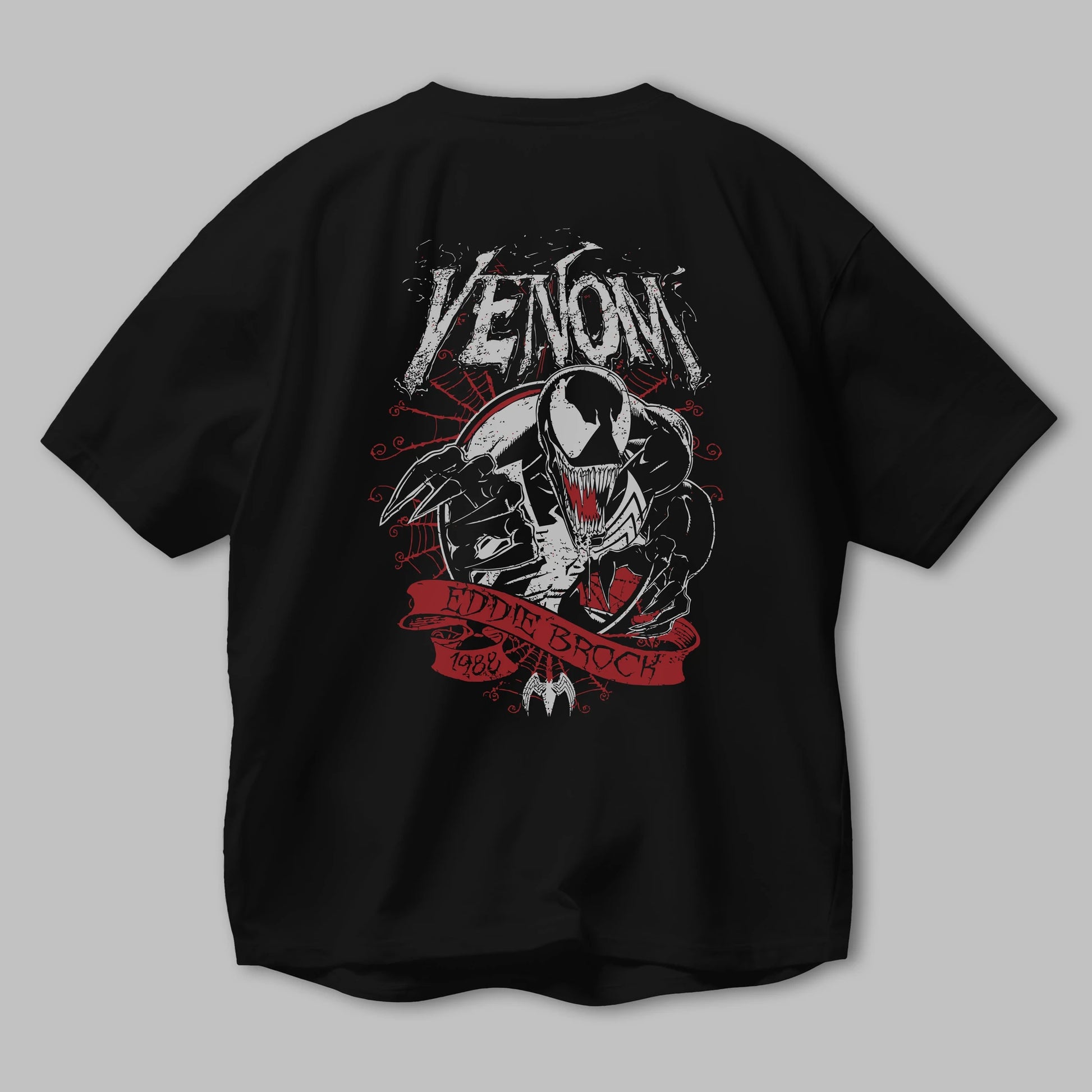Venom (11) Arka Baskılı Oversize t-shirt Erkek Kadın Unisex %100 Pamuk Bisiklet Yaka tişort