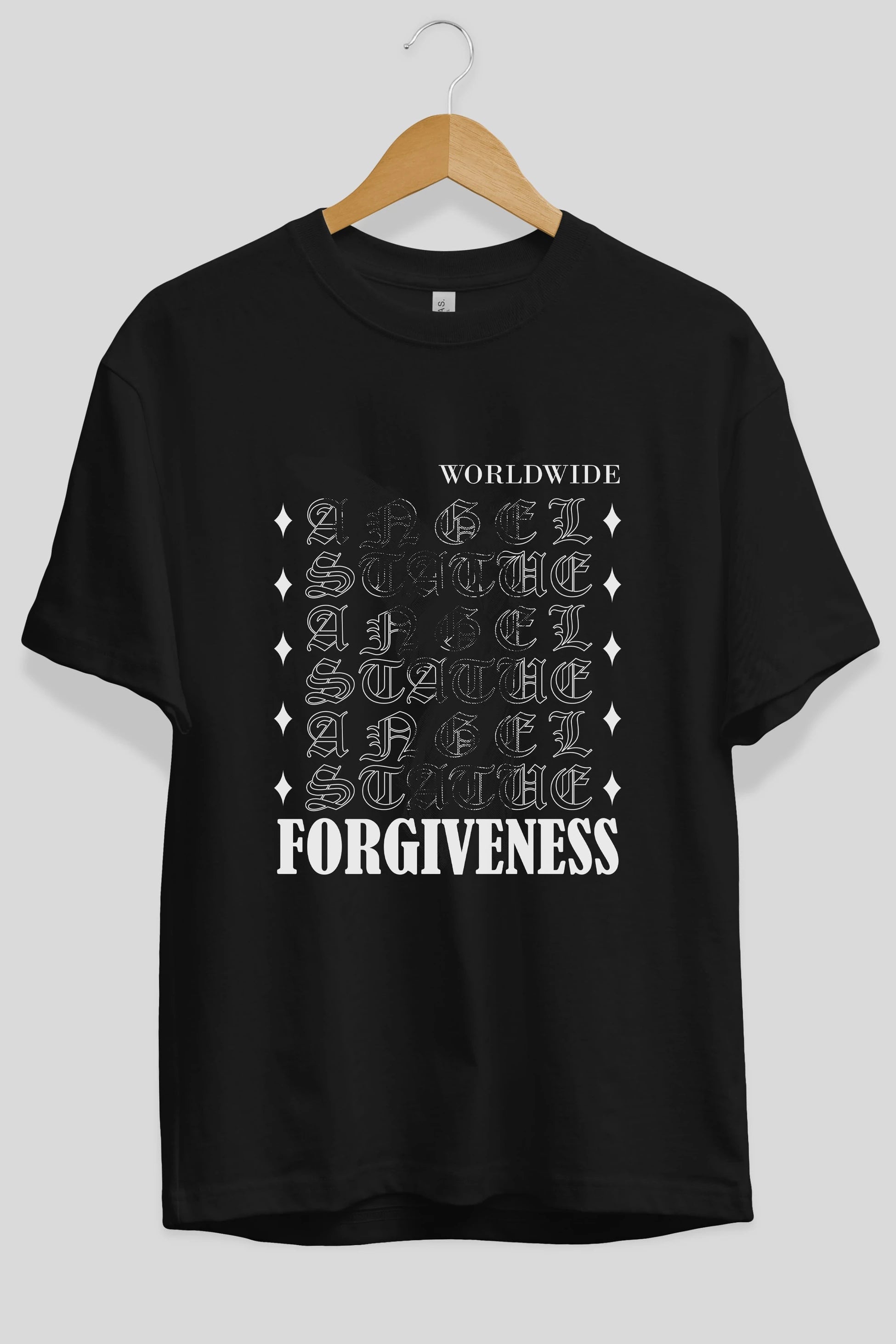 Angel Forgiveness Ön Baskılı Oversize t-shirt Erkek Kadın Unisex