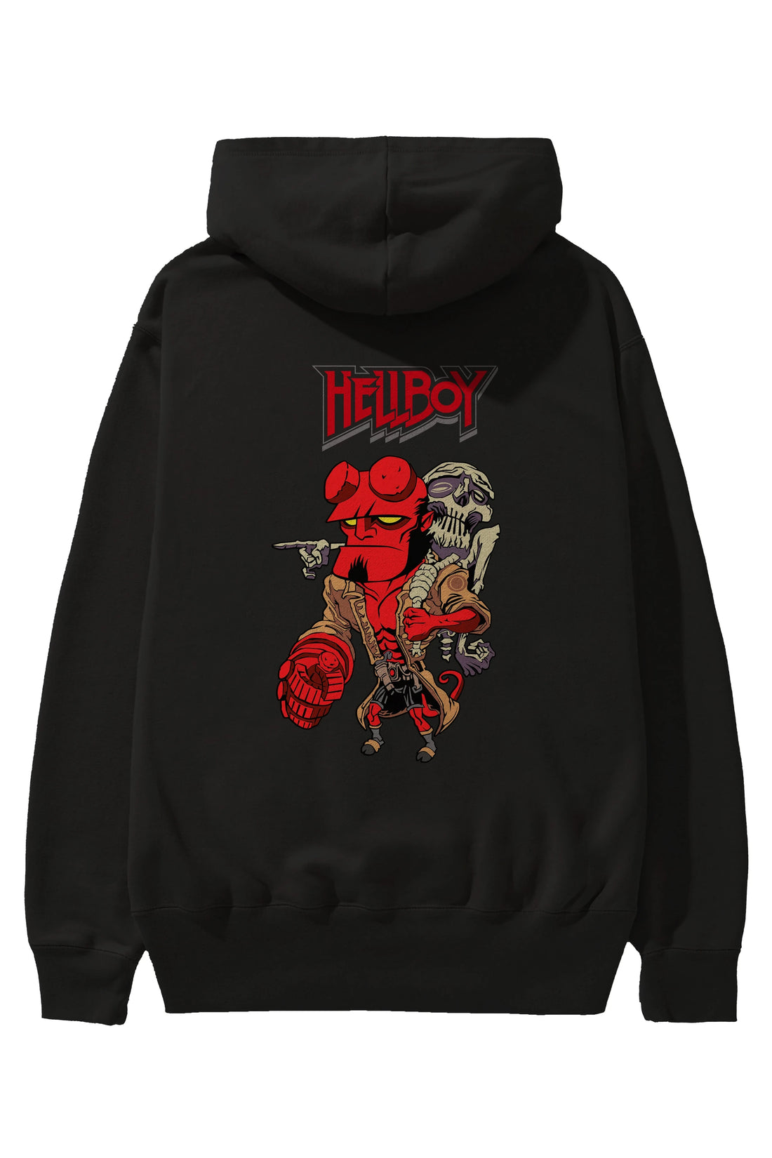 Hellboy (2) Arka Baskılı Hoodie Oversize Kapüşonlu Sweatshirt Erkek Kadın Unisex