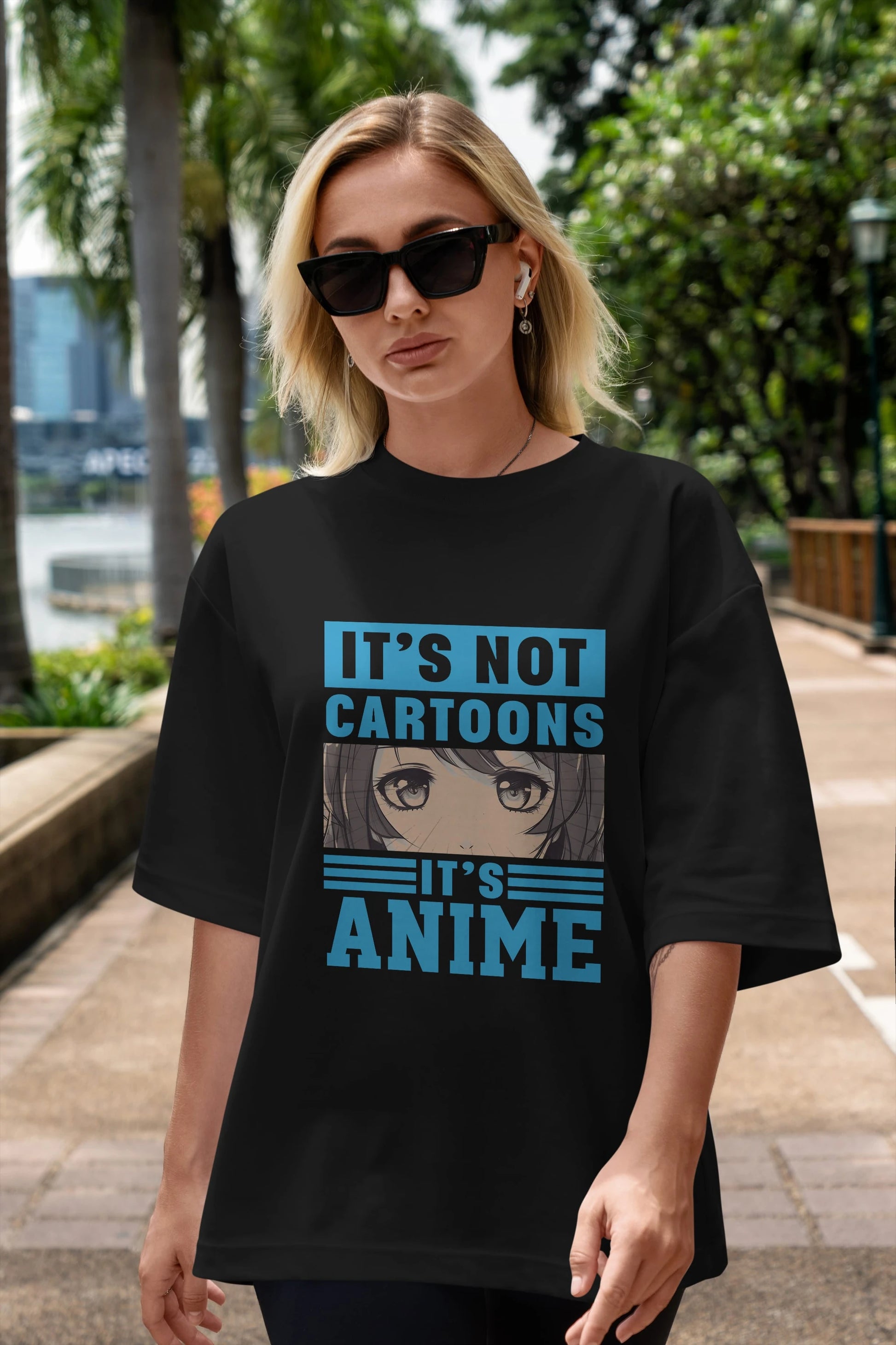 Its Anime Anime Ön Baskılı Oversize t-shirt Erkek Kadın Unisex