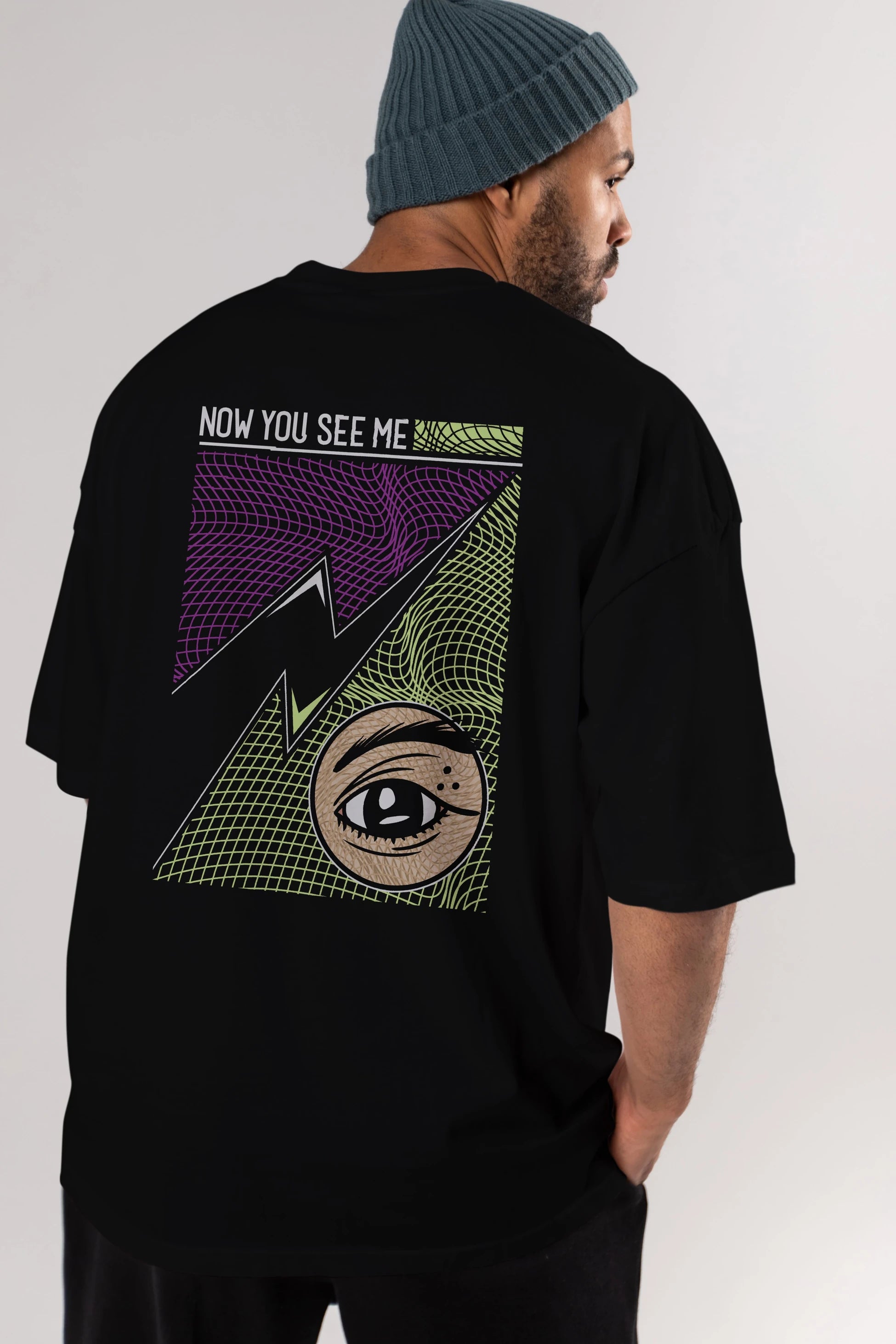 Now You See Me Arka Baskılı Oversize t-shirt Erkek Kadın Unisex