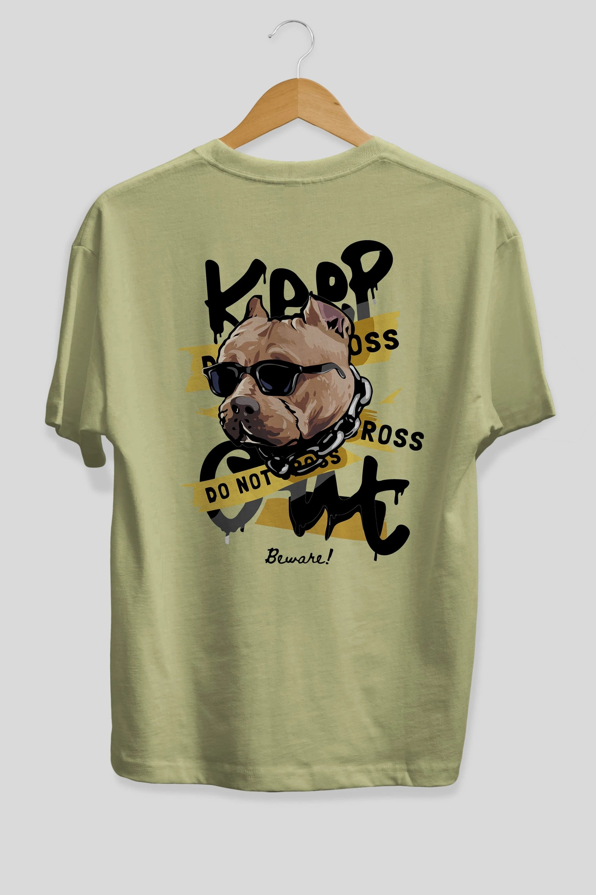 Teddy Bear Keep Arka Baskılı Oversize t-shirt Erkek Kadın Unisex %100 Pamuk