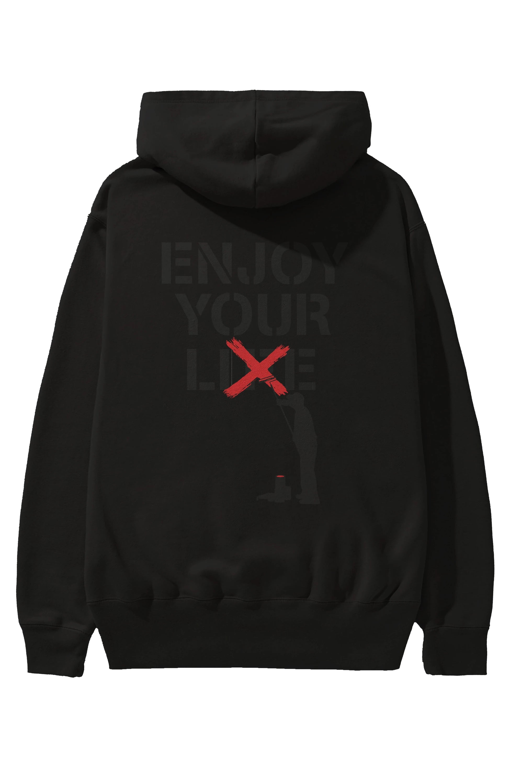 Enjoy Your Lie Arka Baskılı Hoodie Oversize Kapüşonlu Sweatshirt Erkek Kadın Unisex