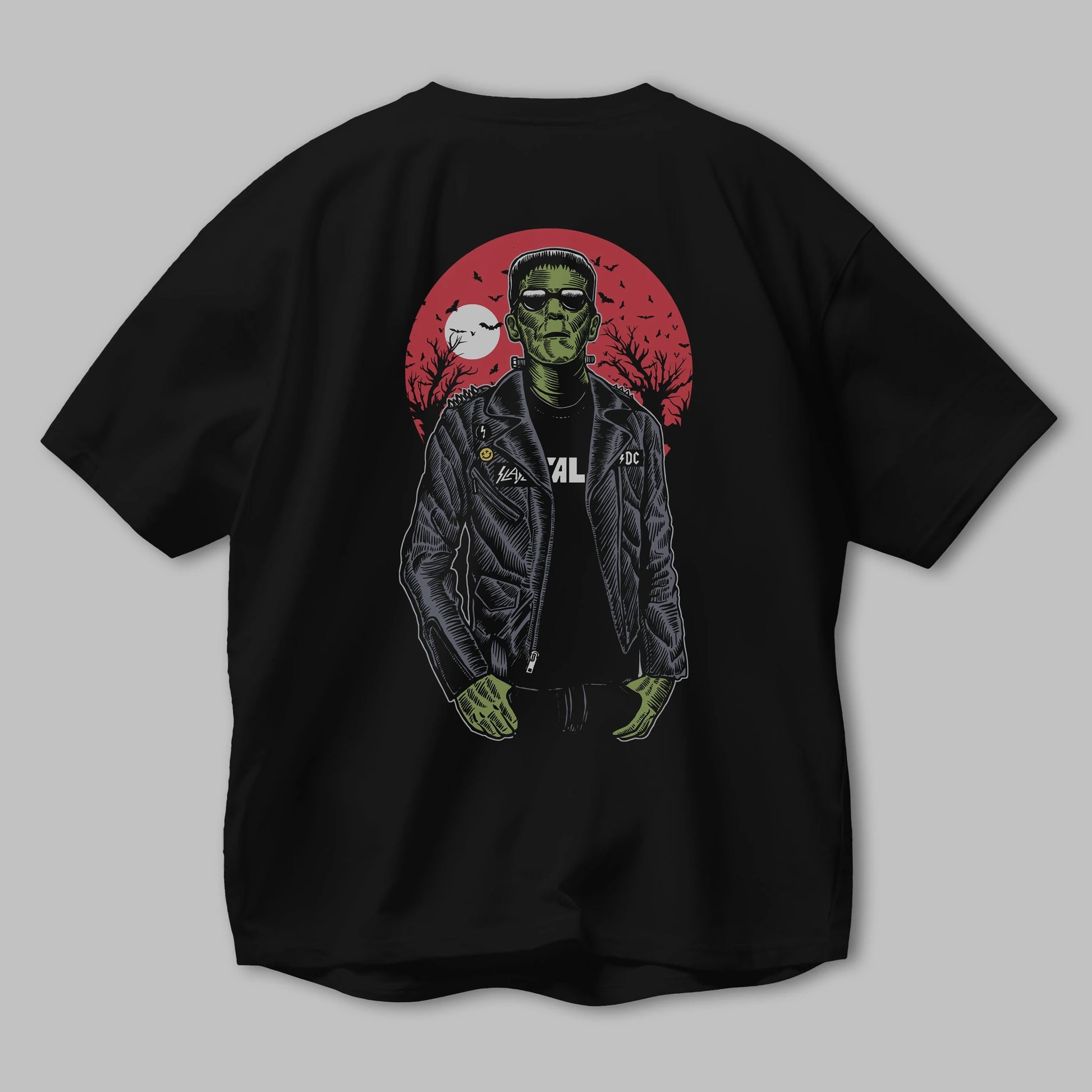 Frank Arka Baskılı Oversize t-shirt Erkek Kadın Unisex %100 Pamuk