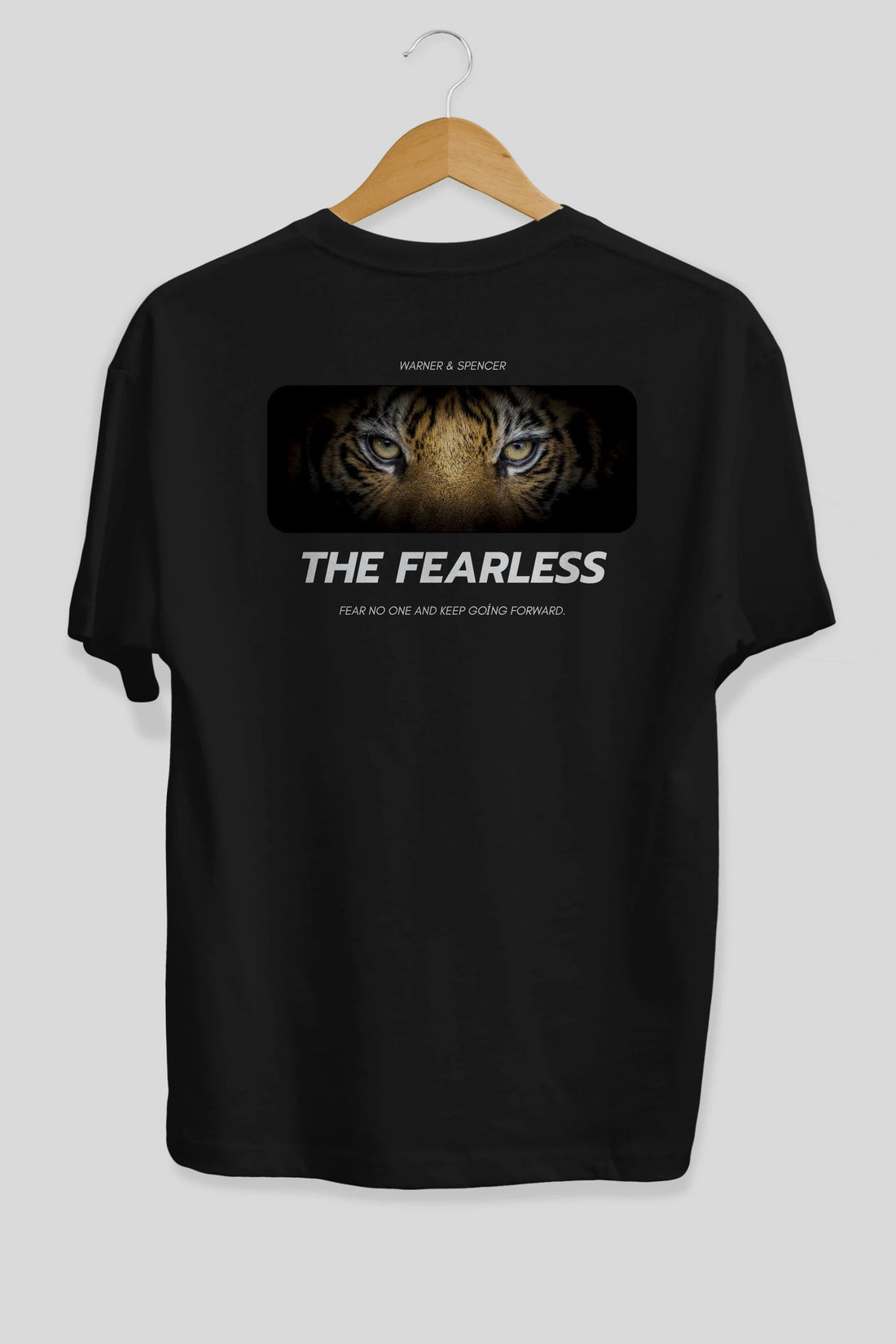 The Fearless Yazılı Arka Baskılı Oversize t-shirt Erkek Kadın Unisex