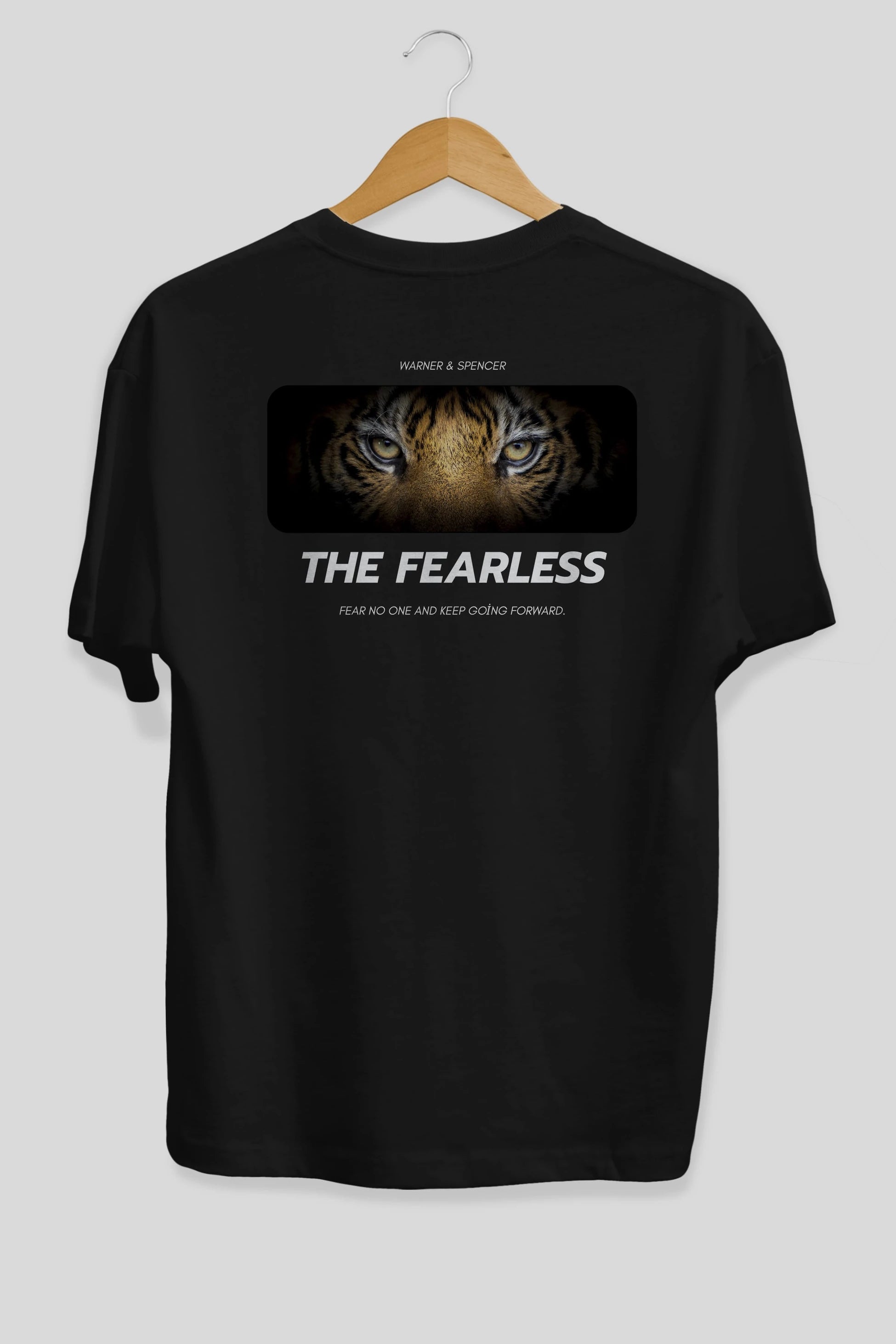 The Fearless Yazılı Arka Baskılı Oversize t-shirt Erkek Kadın Unisex