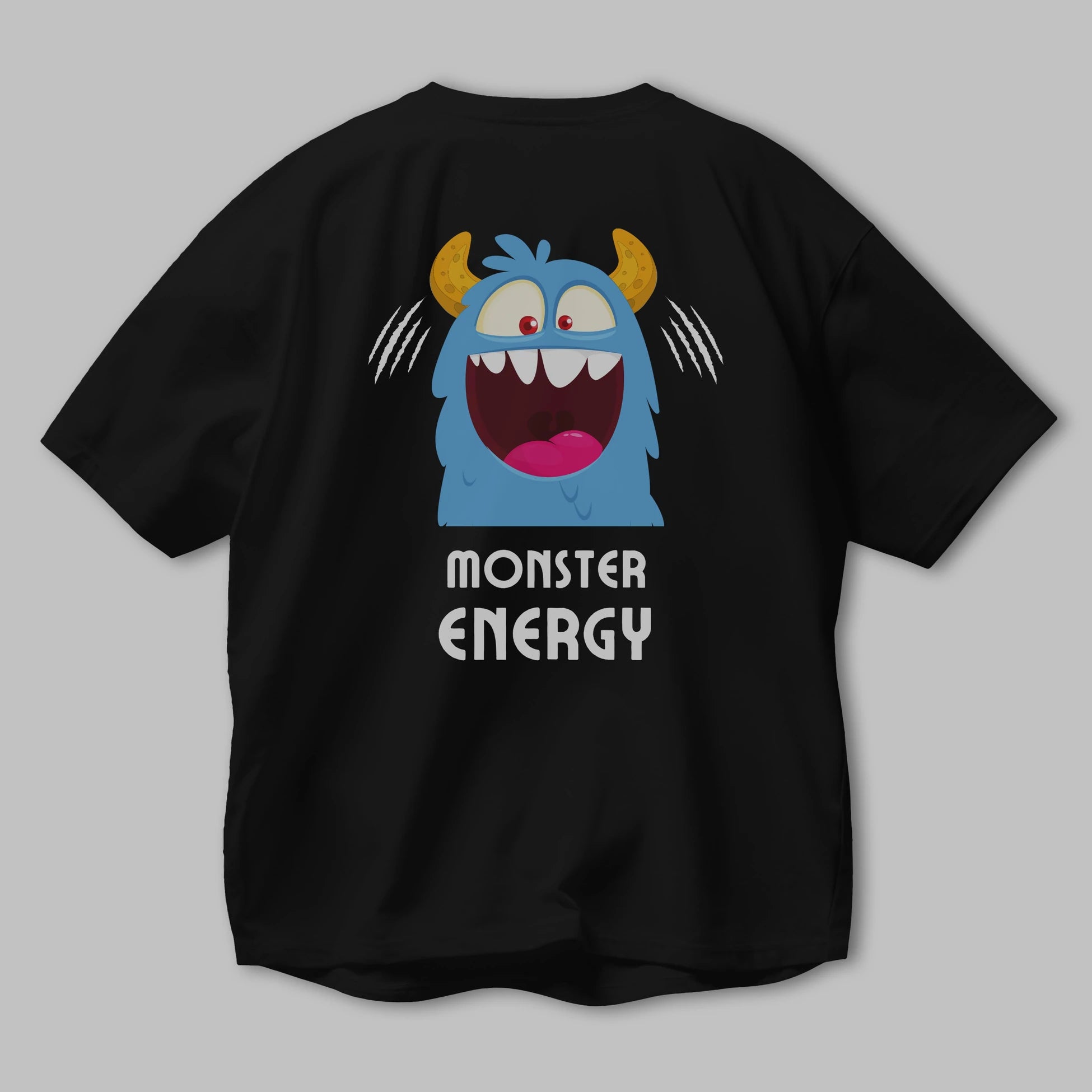 Monster Energy Arka Baskılı Oversize t-shirt Erkek Kadın Unisex