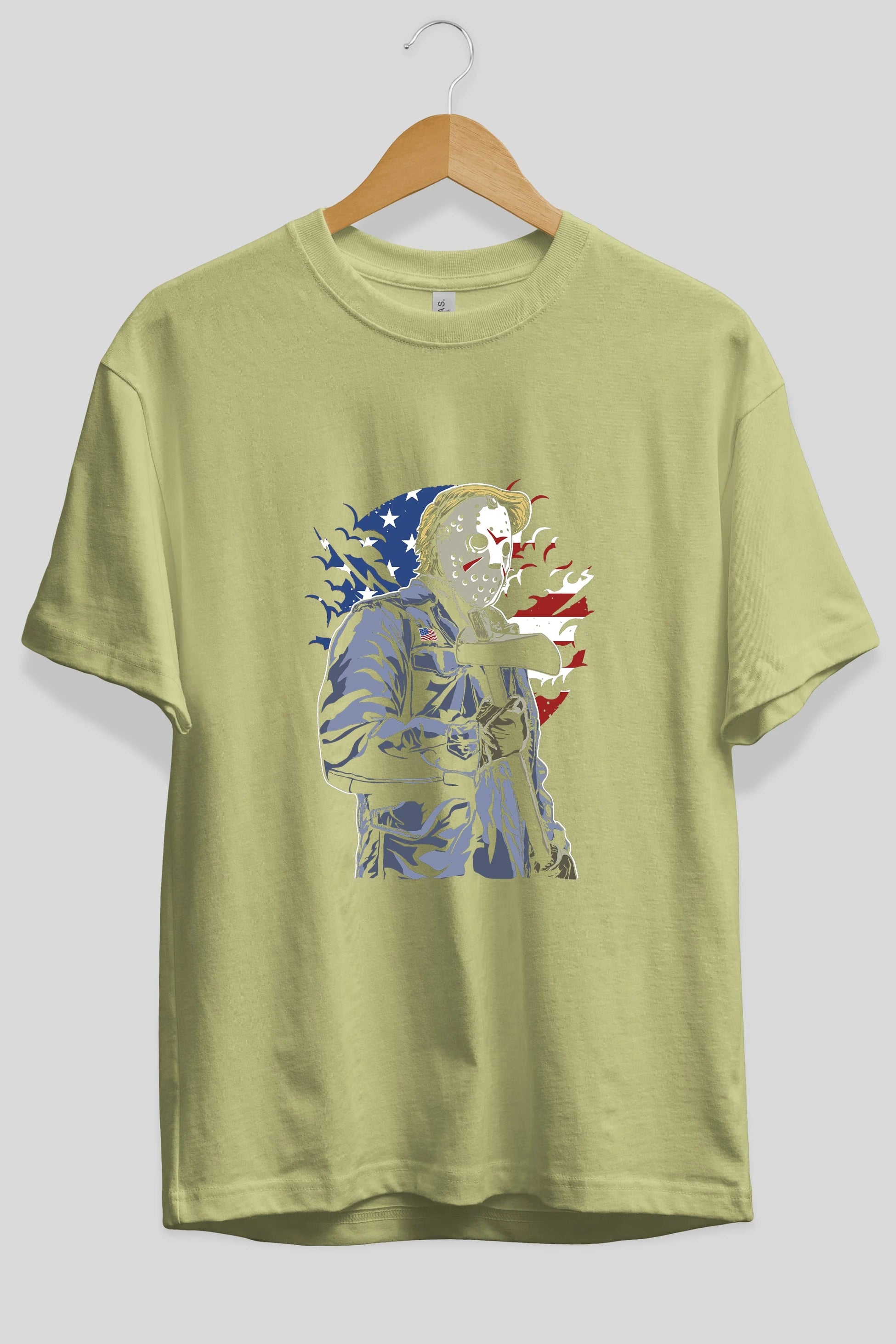 American Killer Ön Baskılı Oversize t-shirt Erkek Kadın Unisex %100 Pamuk tişort