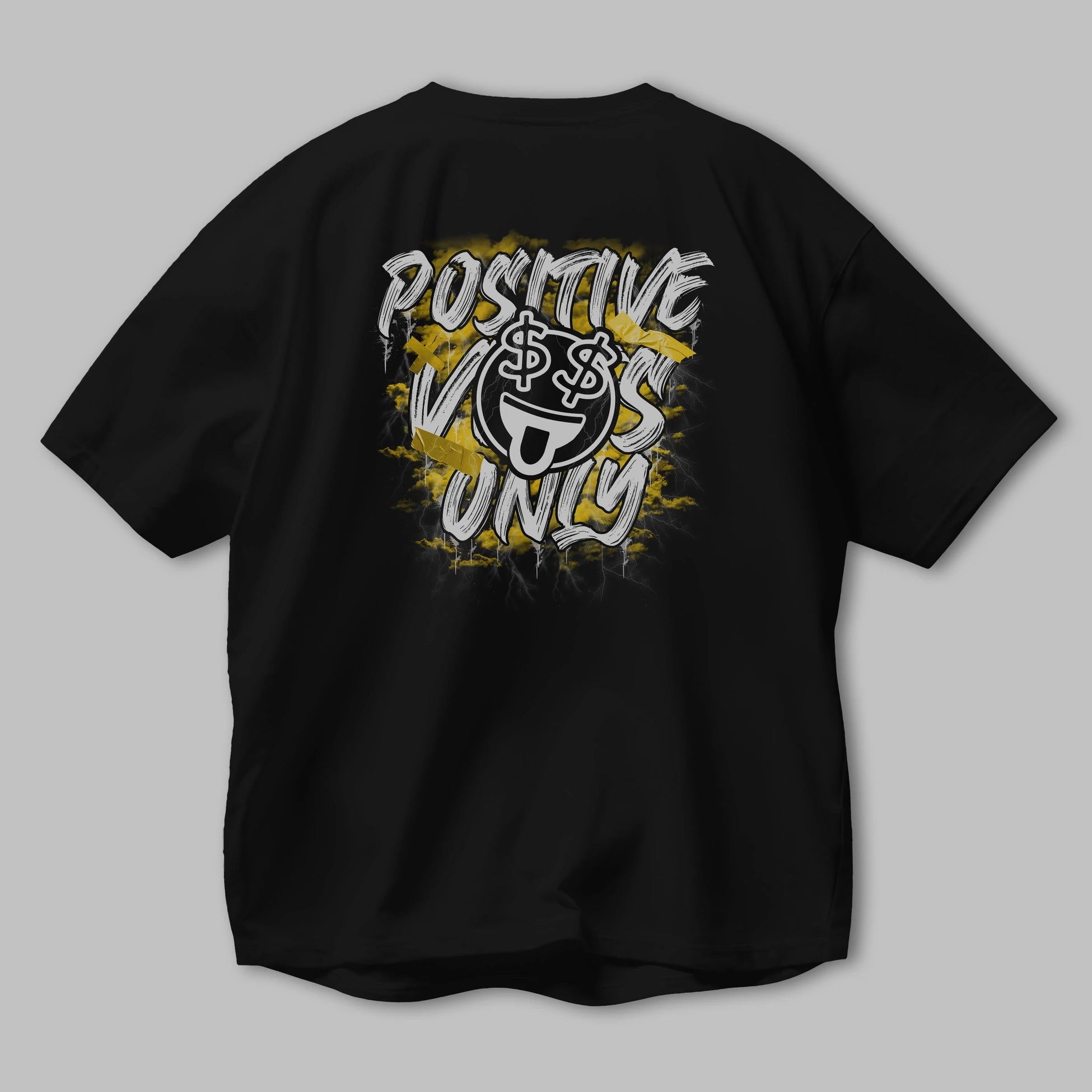 Positive Only Arka Baskılı Oversize t-shirt Erkek Kadın Unisex