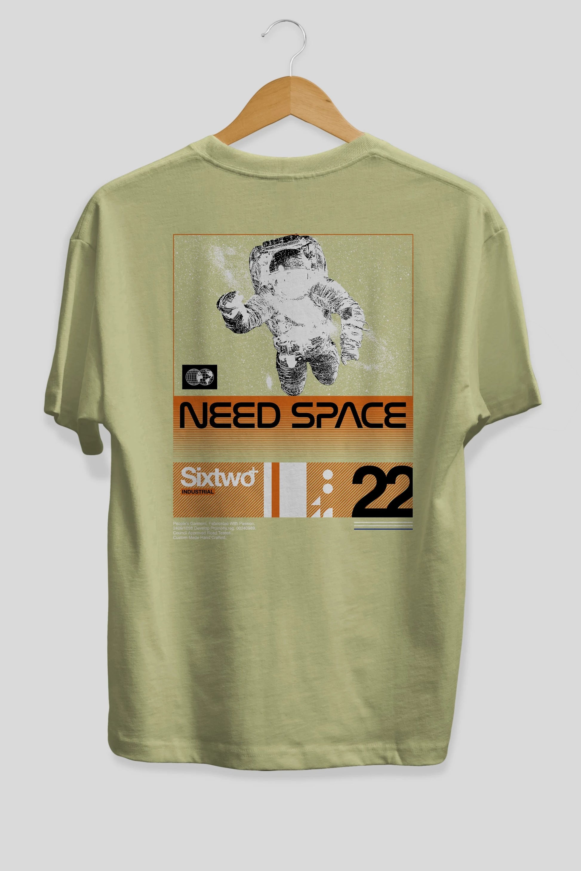 Need Space Arka Baskılı Oversize t-shirt Erkek Kadın Unisex