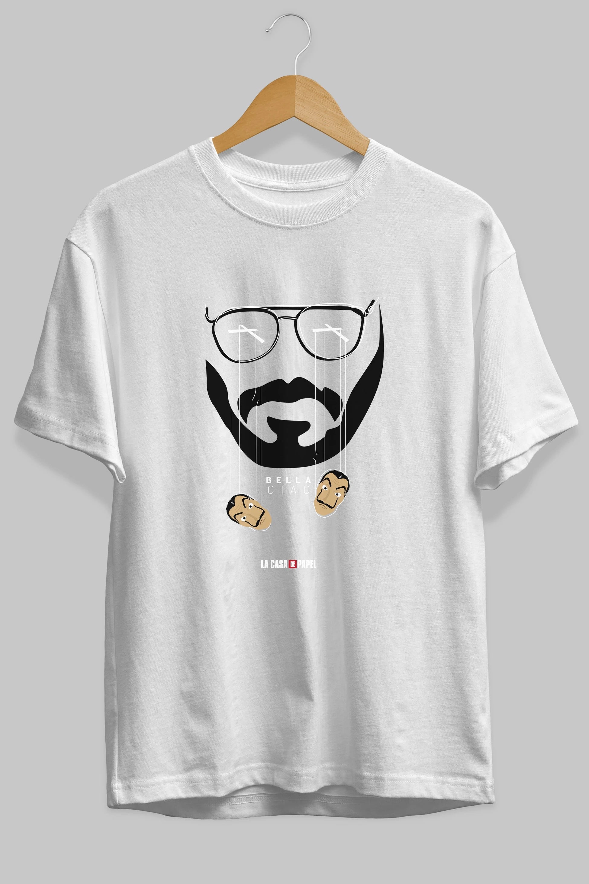 La Casa De Papel (11) Ön Baskılı Oversize t-shirt Erkek Kadın Unisex %100 Pamuk Bisiklet Yaka tişort
