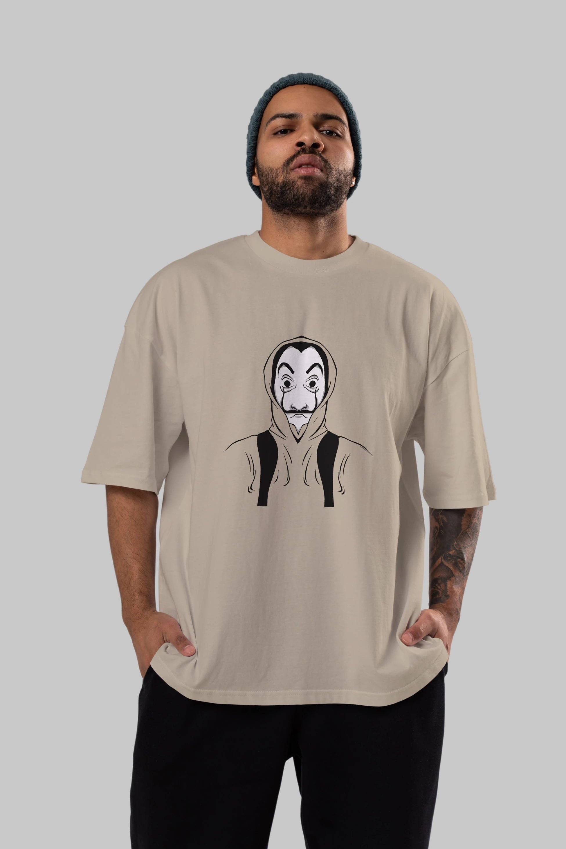 La Casa De Papel (7) Ön Baskılı Oversize t-shirt Erkek Kadın Unisex %100 Pamuk Bisiklet Yaka tişort