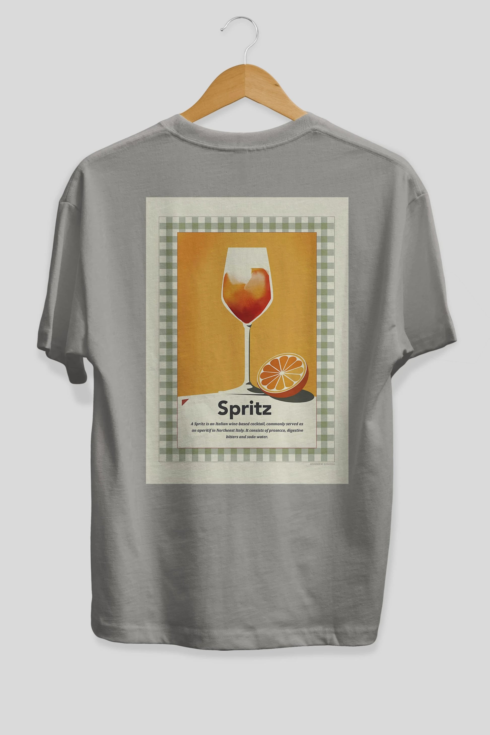 Aperol Spritz 5 Arka Baskılı Oversize t-shirt Erkek Kadın Unisex %100 Pamuk Bisiklet Yaka tişort