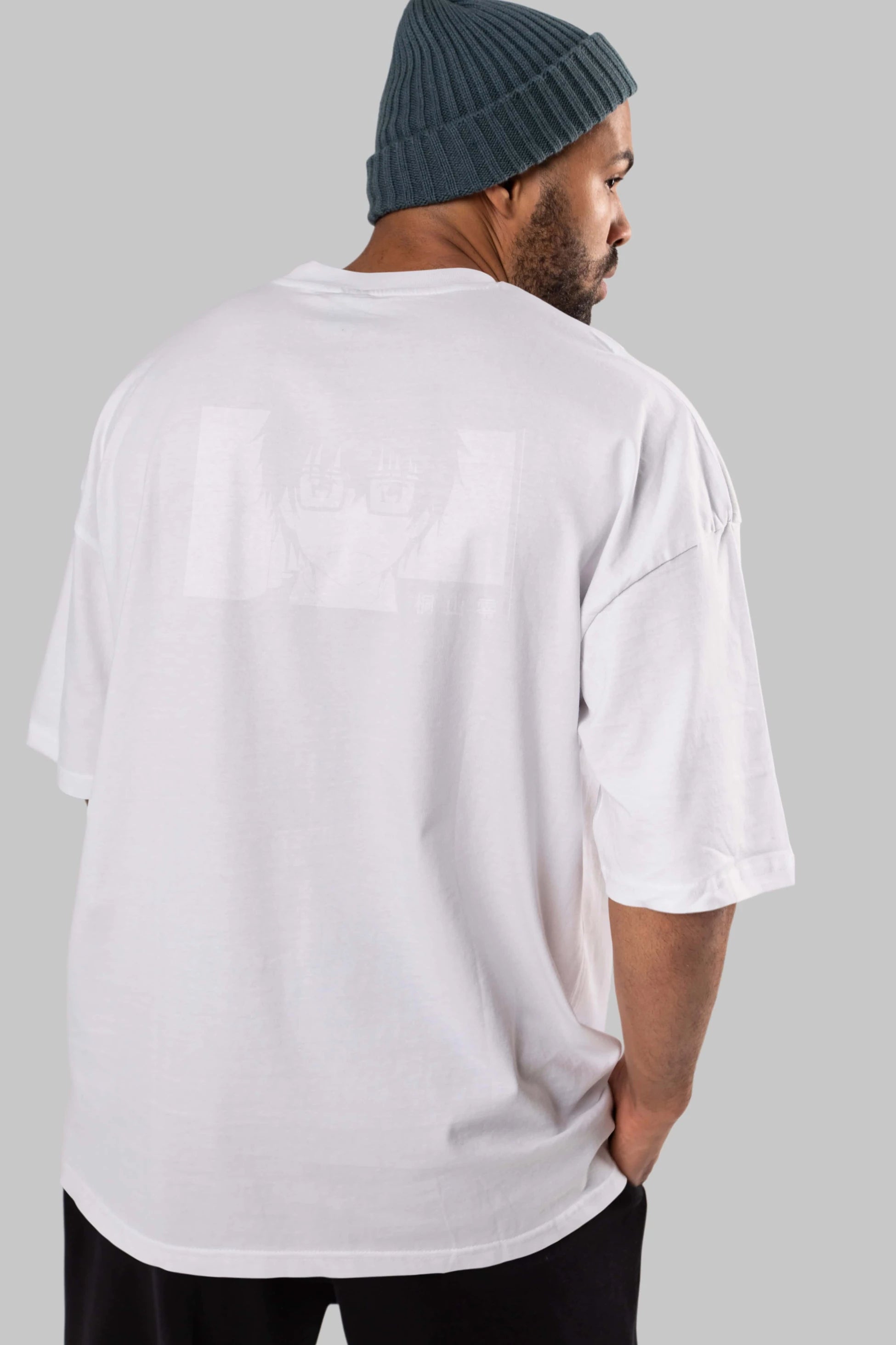 Rei Kiriyama 3 Anime Arka Baskılı Oversize t-shirt Erkek Kadın Unisex