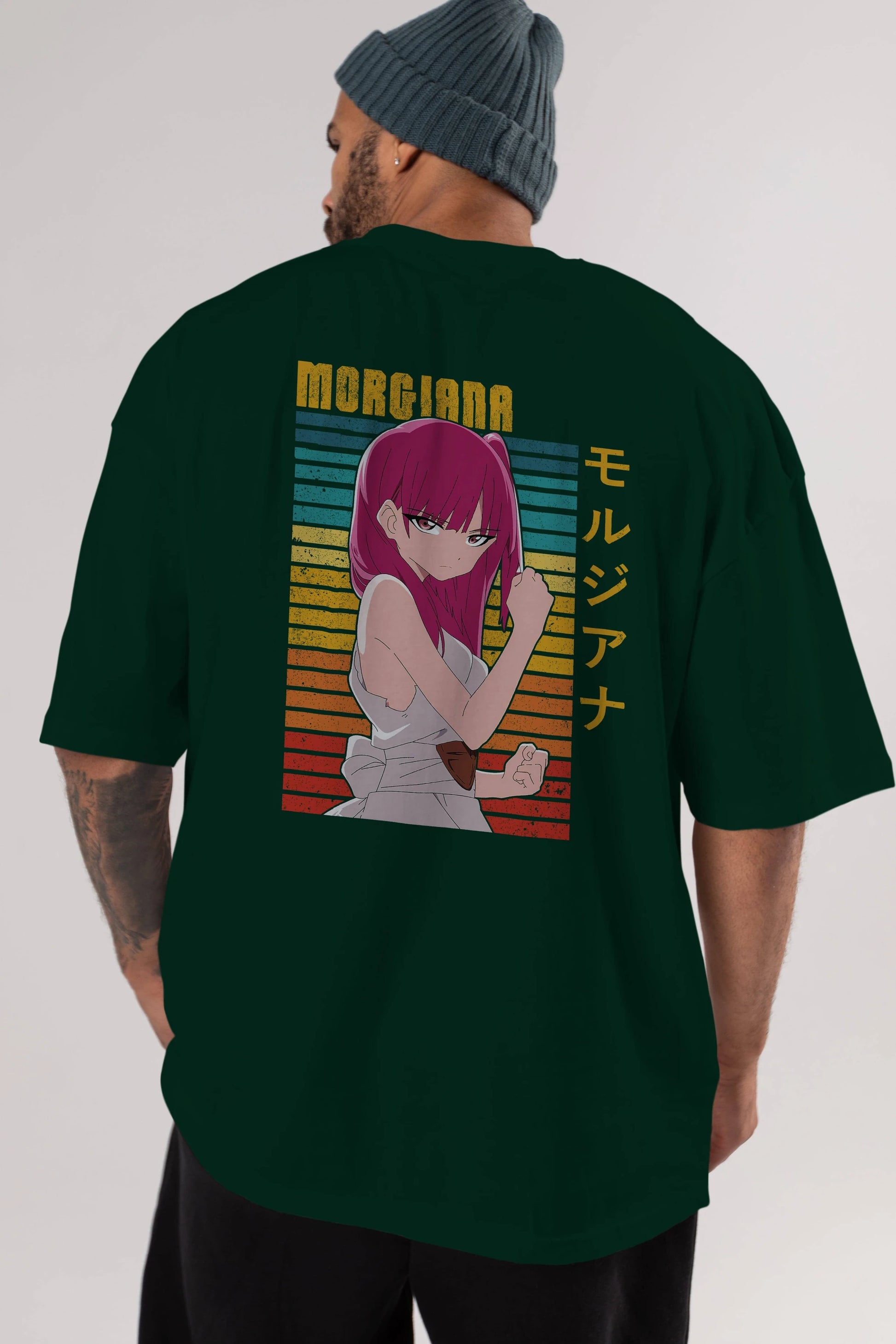 Morgiana 3 Anime Arka Baskılı Oversize t-shirt Erkek Kadın Unisex