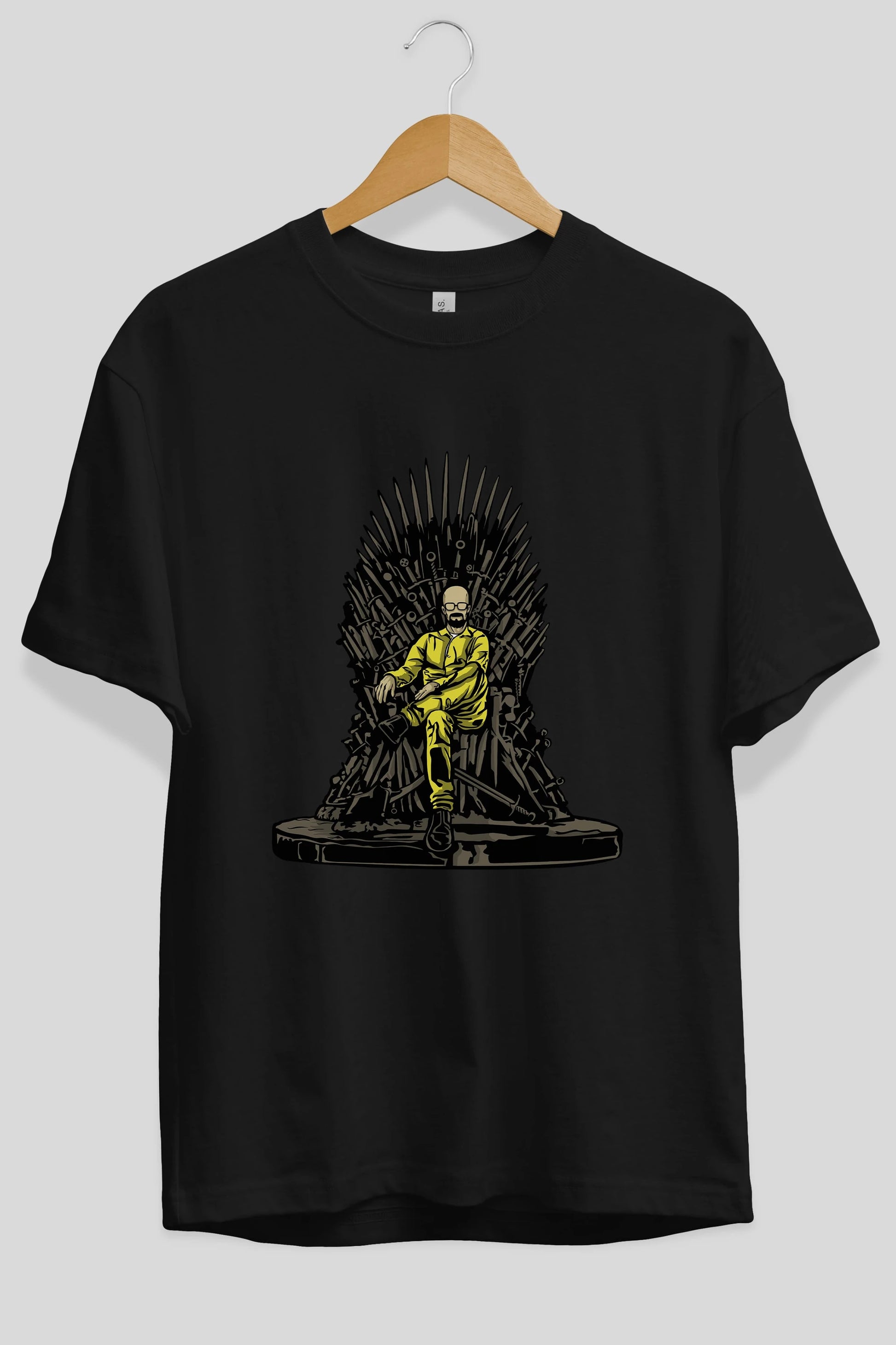 Danger Throne Ön Baskılı Oversize t-shirt Erkek Kadın Unisex %100 Pamuk tişort