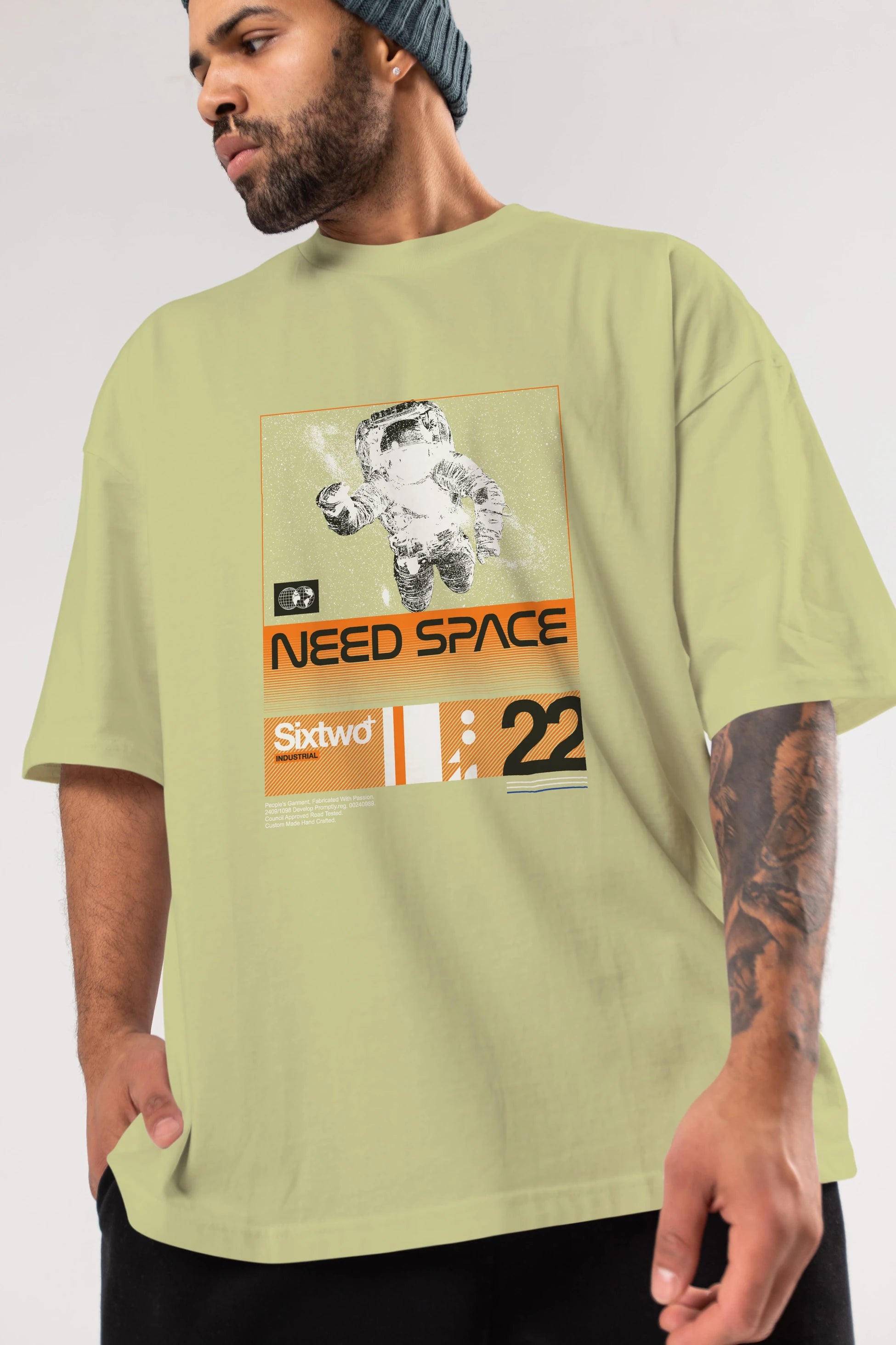 Need Space Ön Baskılı Oversize t-shirt Erkek Kadın Unisex