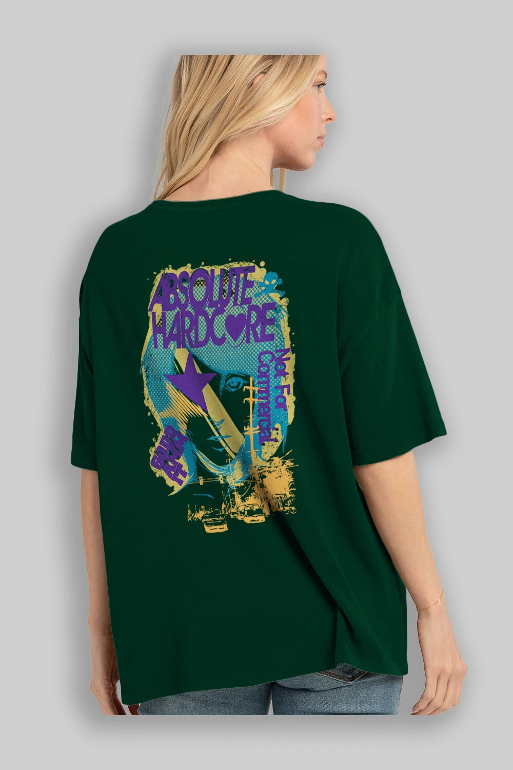 Absolute Hardcore Arka Baskılı Oversize t-shirt Erkek Kadın Unisex