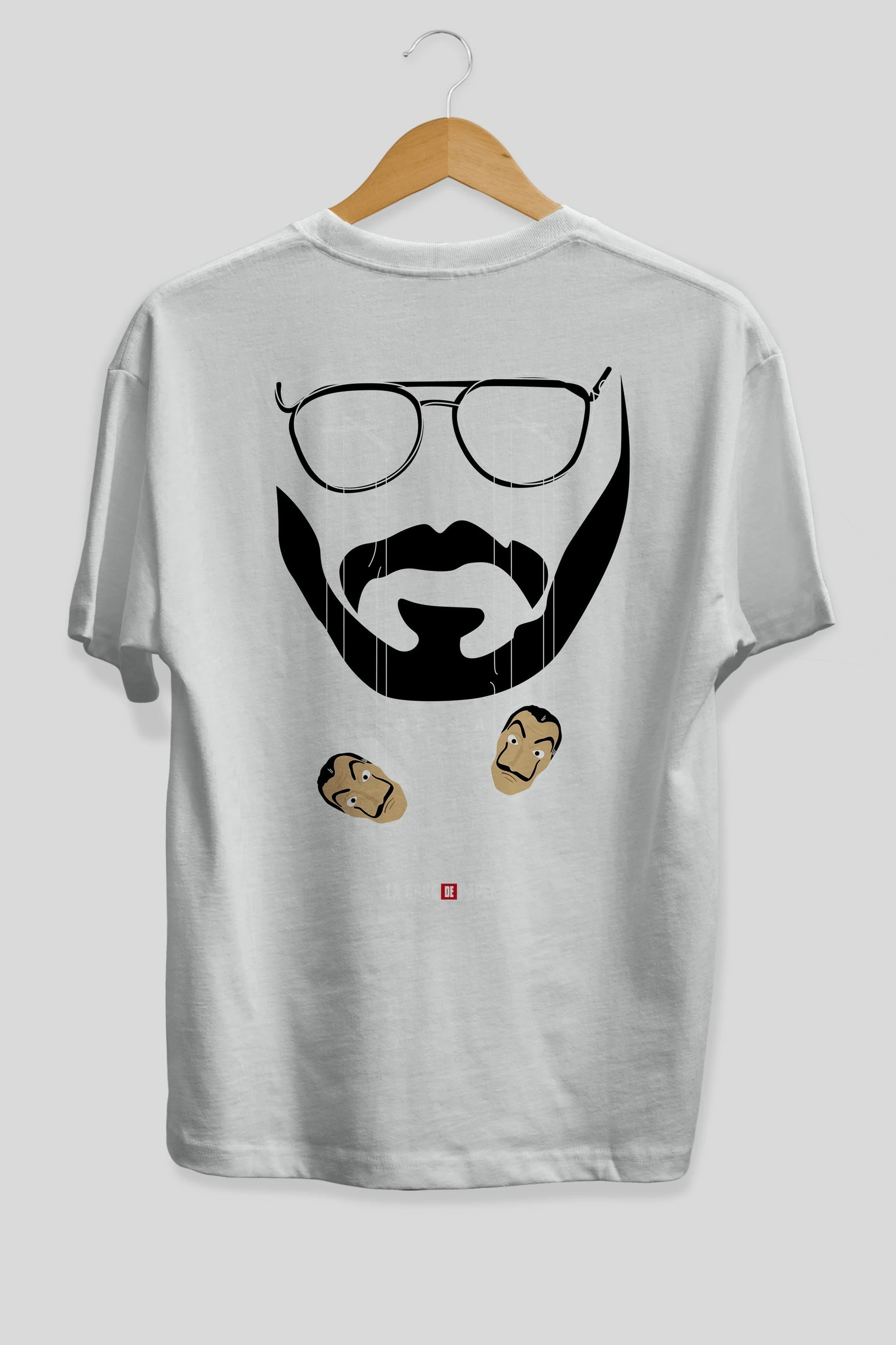 La Casa De Papel (11) Arka Baskılı Oversize t-shirt Erkek Kadın Unisex %100 Pamuk Bisiklet Yaka tişort