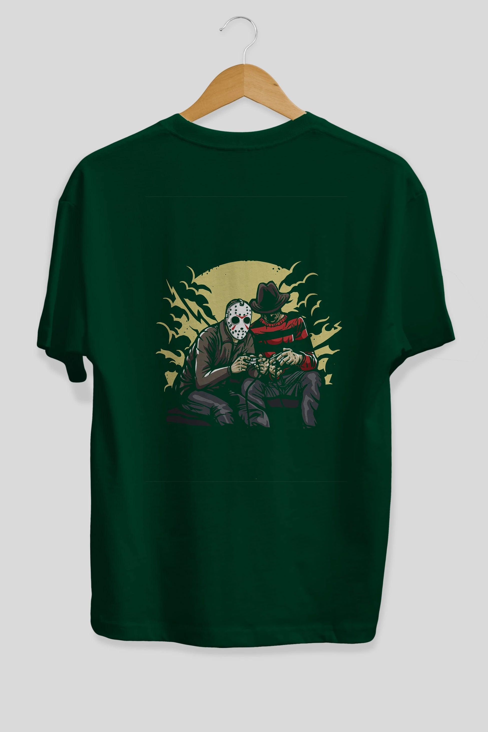 Dark Gamers Arka Baskılı Oversize t-shirt Erkek Kadın Unisex %100 Pamuk