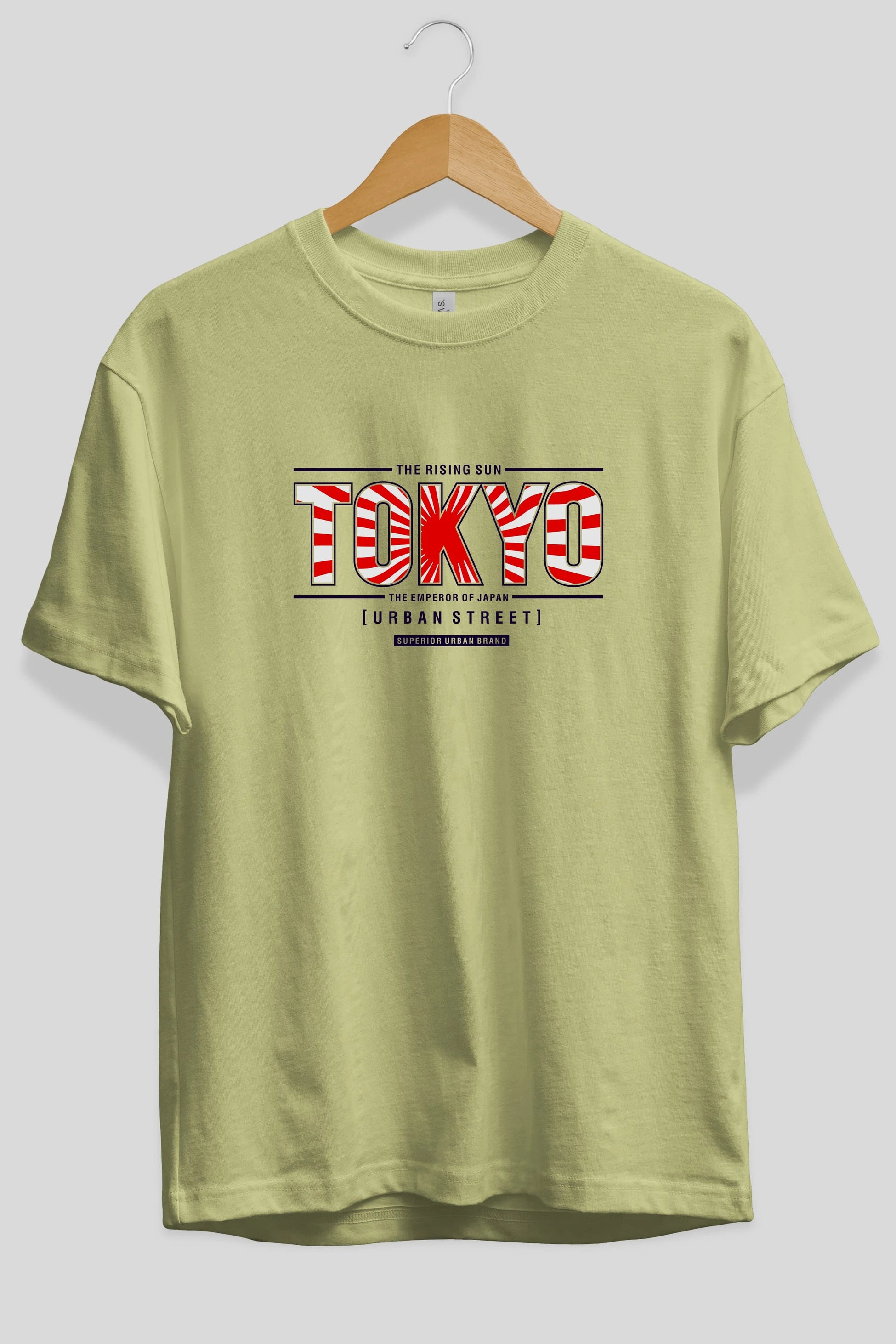 Tokyo Ön Baskılı Oversize t-shirt Erkek Kadın Unisex