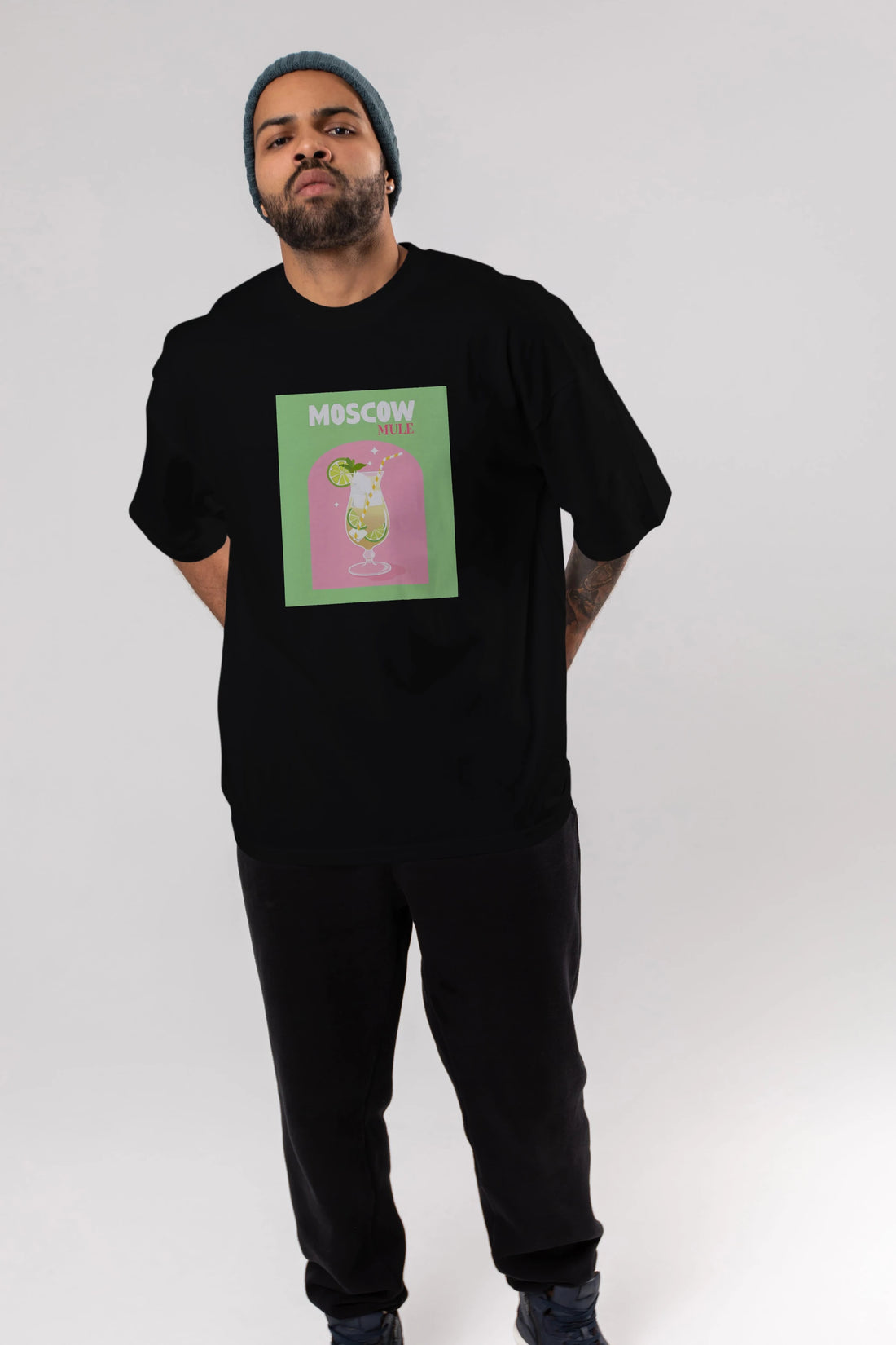 Moscow Mule 5 Ön Baskılı Oversize t-shirt Erkek Kadın Unisex %100 Pamuk Bisiklet Yaka tişort