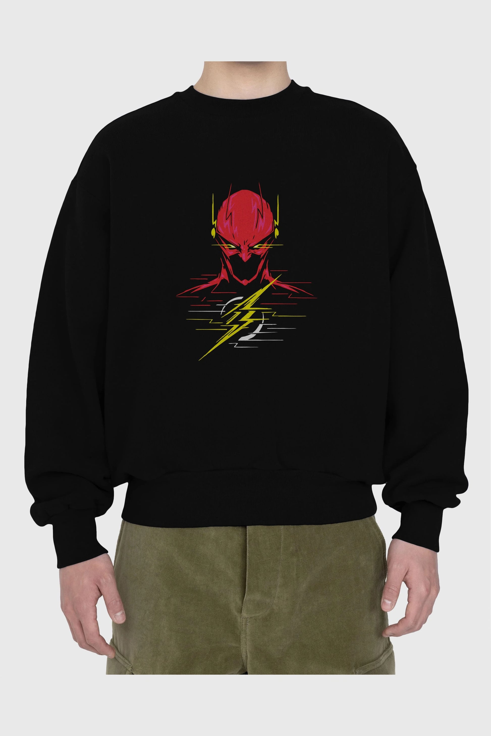 Flash Avengers (2) Ön Baskılı Oversize Sweatshirt Erkek Kadın Unisex