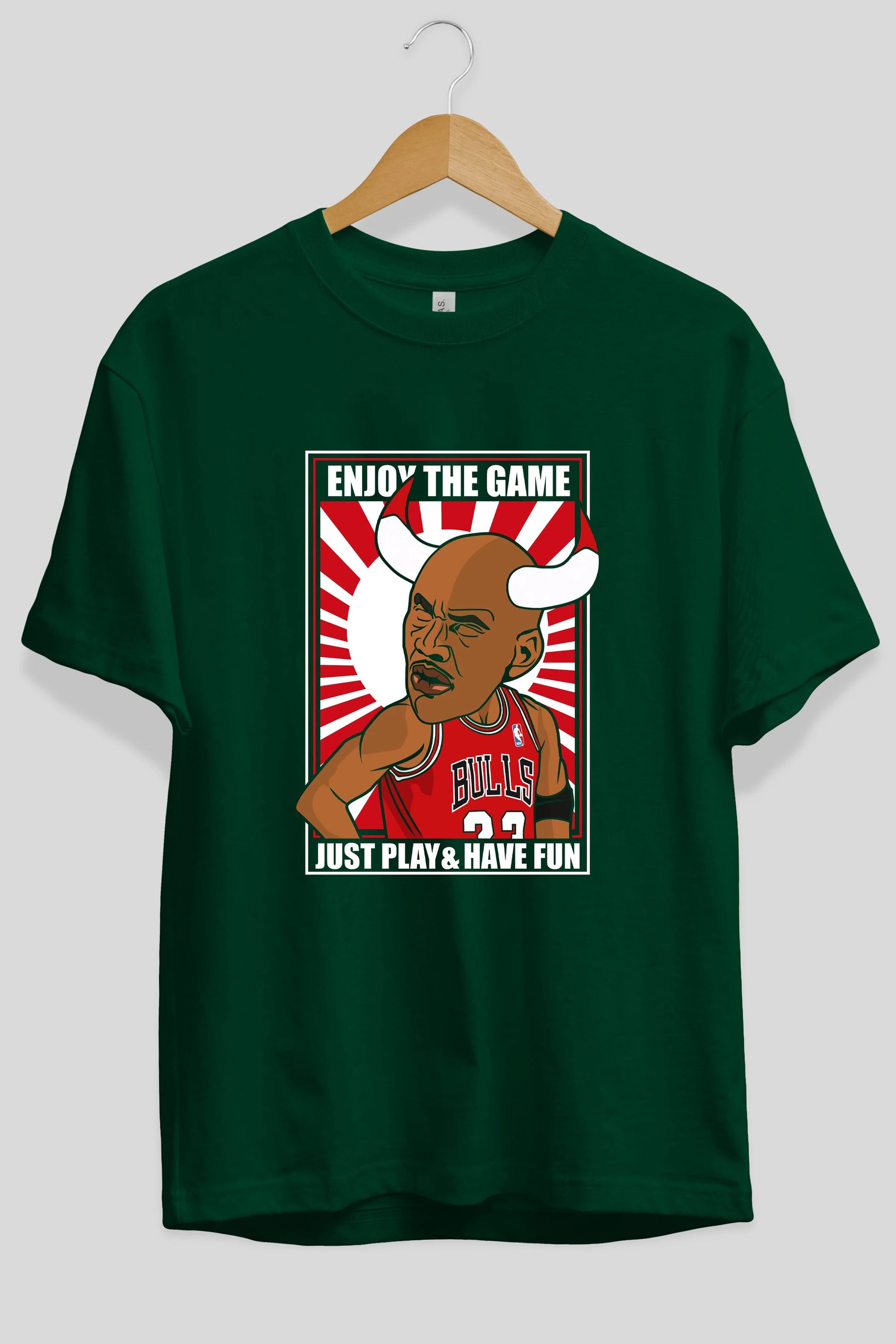 Michael Jordan Ön Baskılı Oversize t-shirt Erkek Kadın Unisex %100 Pamuk tişort