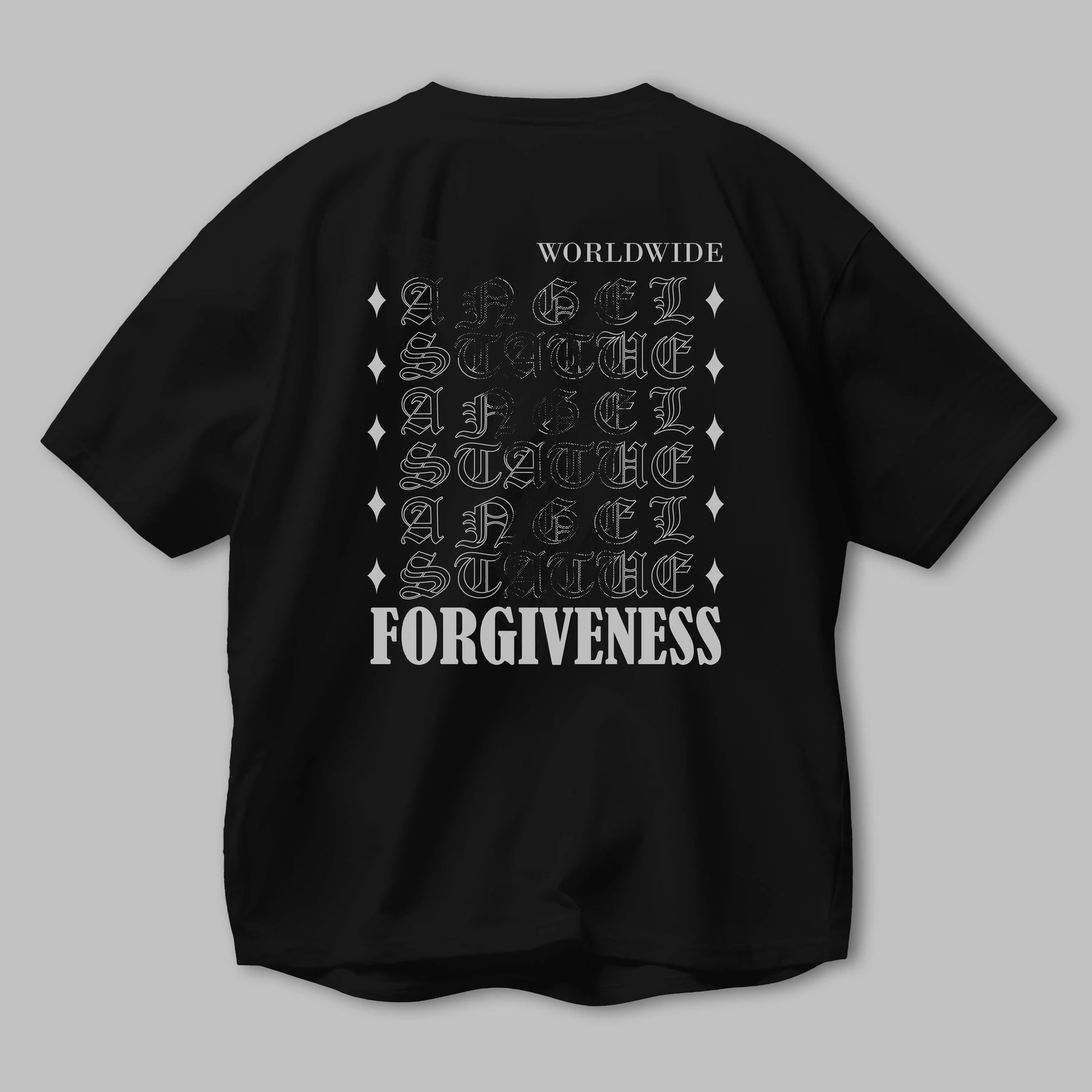 Angel Forgiveness Arka Baskılı Oversize t-shirt Erkek Kadın Unisex