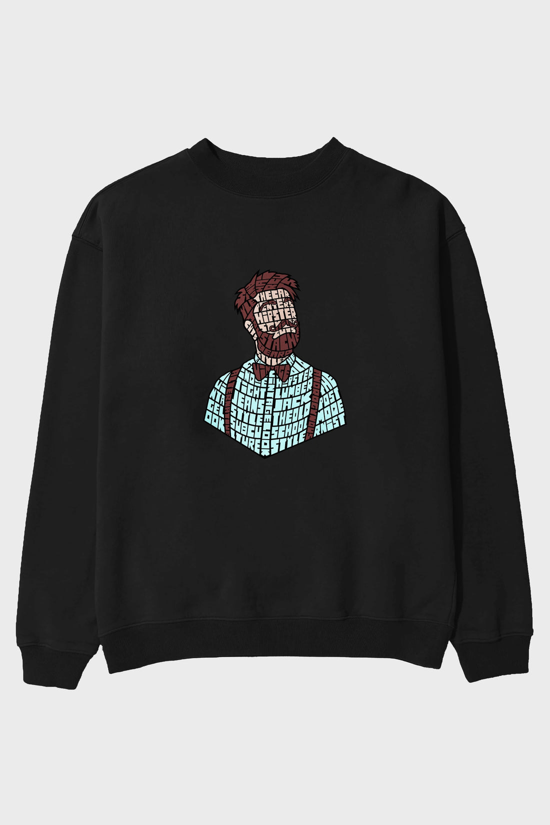 Hipster (2) Ön Baskılı Oversize Sweatshirt Erkek Kadın Unisex