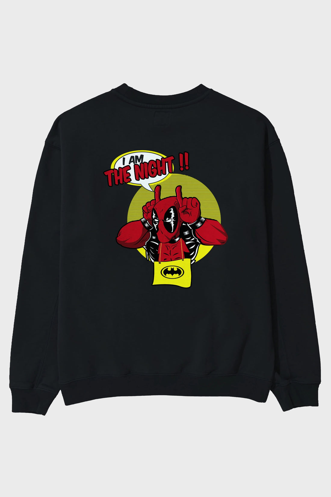 Deadpool (1) Arka Baskılı Oversize Sweatshirt Erkek Kadın Unisex