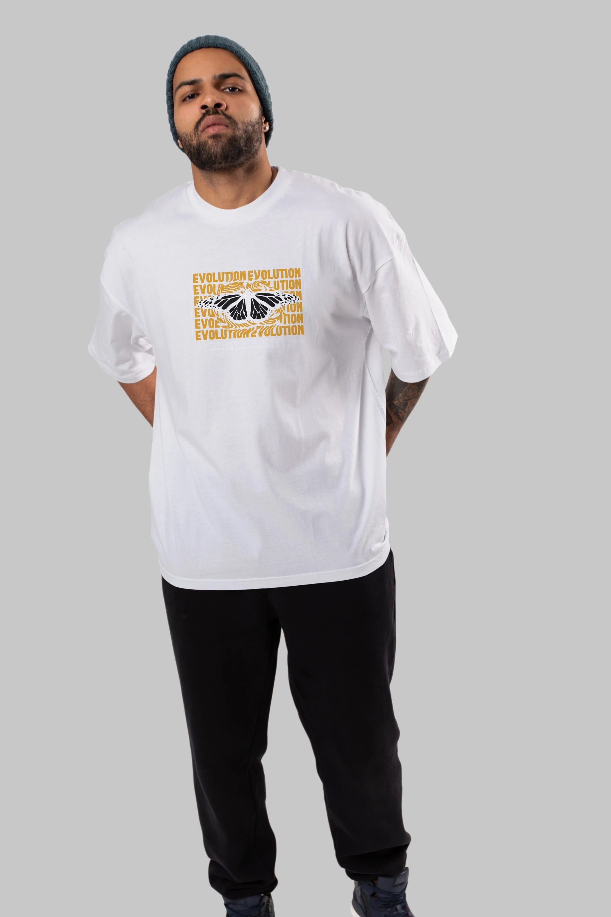 Evolution Urban Style Ön Baskılı Oversize t-shirt Erkek Kadın Unisex