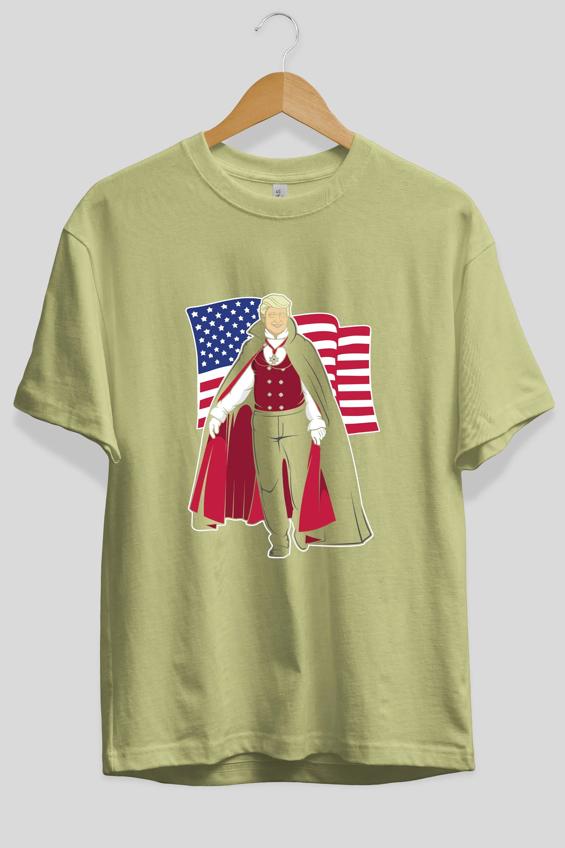 Trump Dracula Ön Baskılı Oversize t-shirt Erkek Kadın Unisex %100 Pamuk tişort