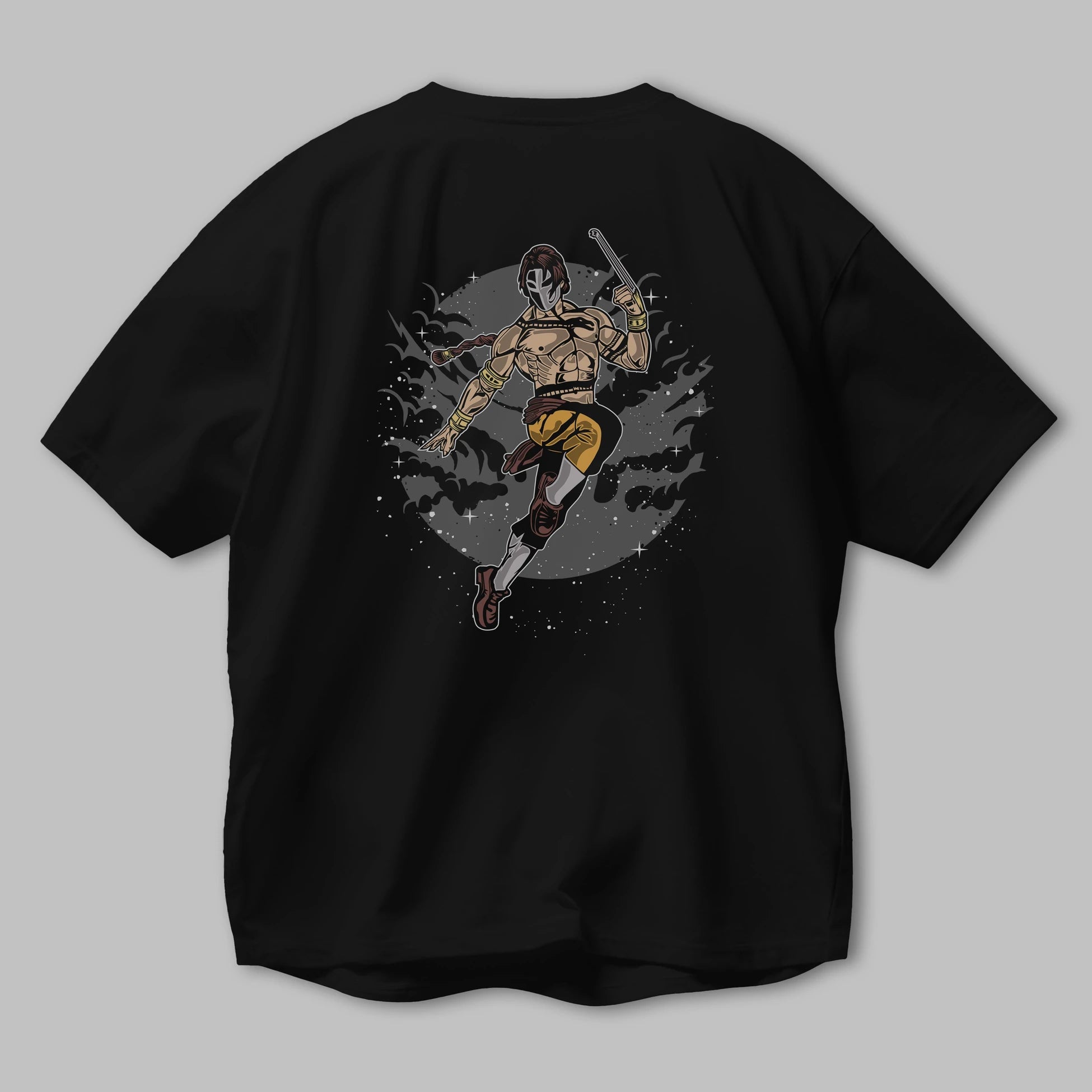 Vega Arka Baskılı Oversize t-shirt Erkek Kadın Unisex %100 Pamuk