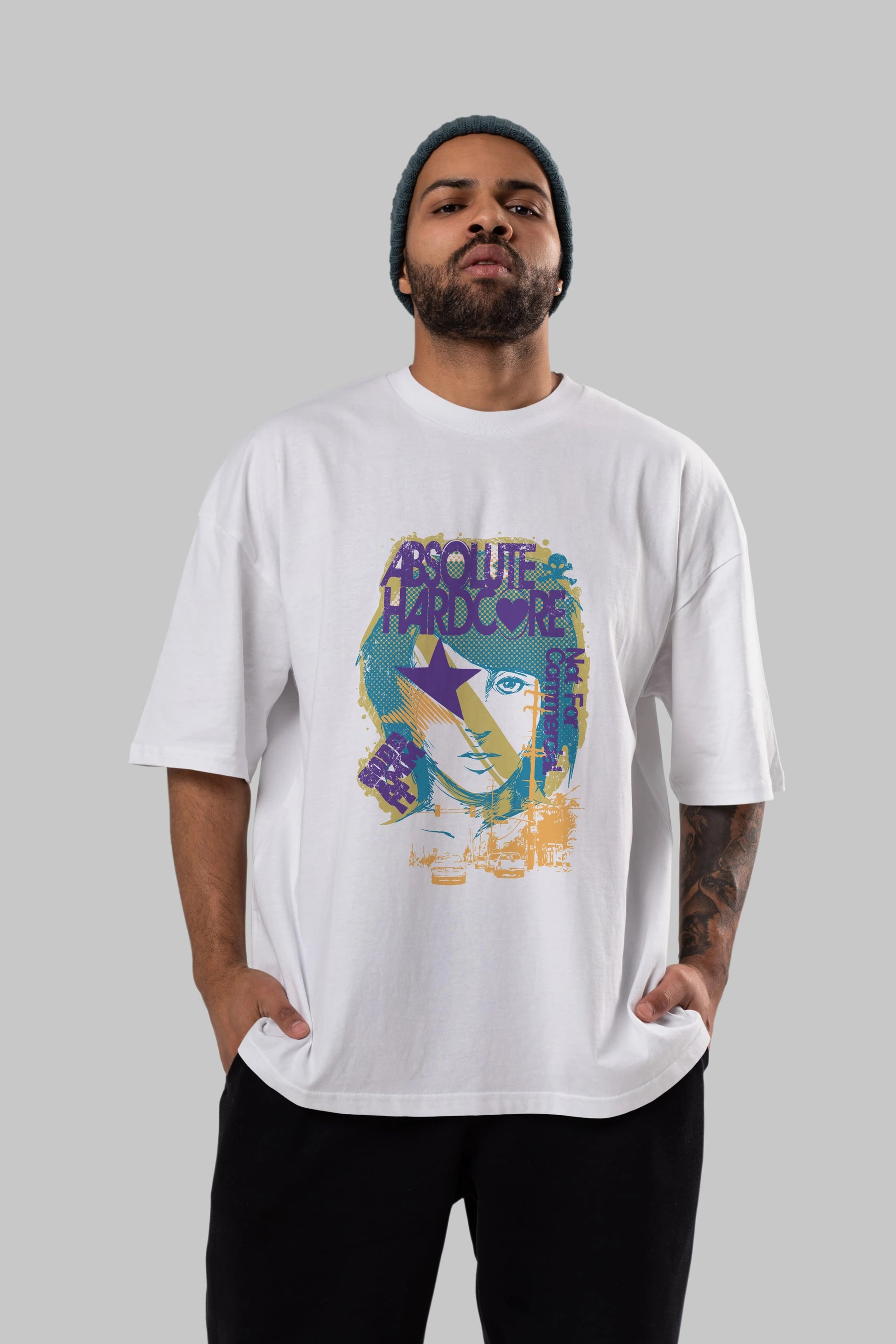 Absolute Hardcore Ön Baskılı Oversize t-shirt Erkek Kadın Unisex