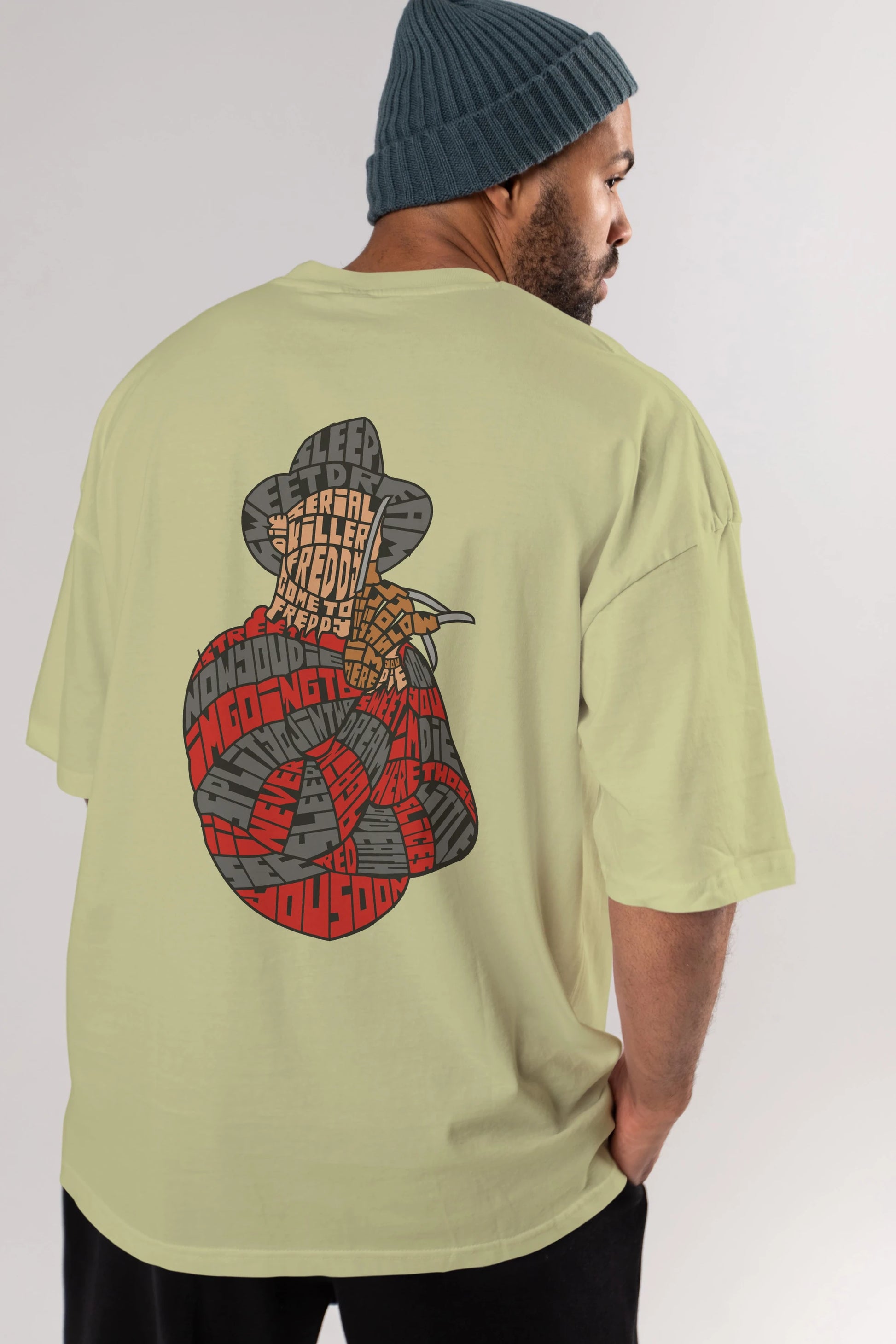 Sweet Dream Arka Baskılı Oversize t-shirt %100 pamuk Erkek Kadın Unisex