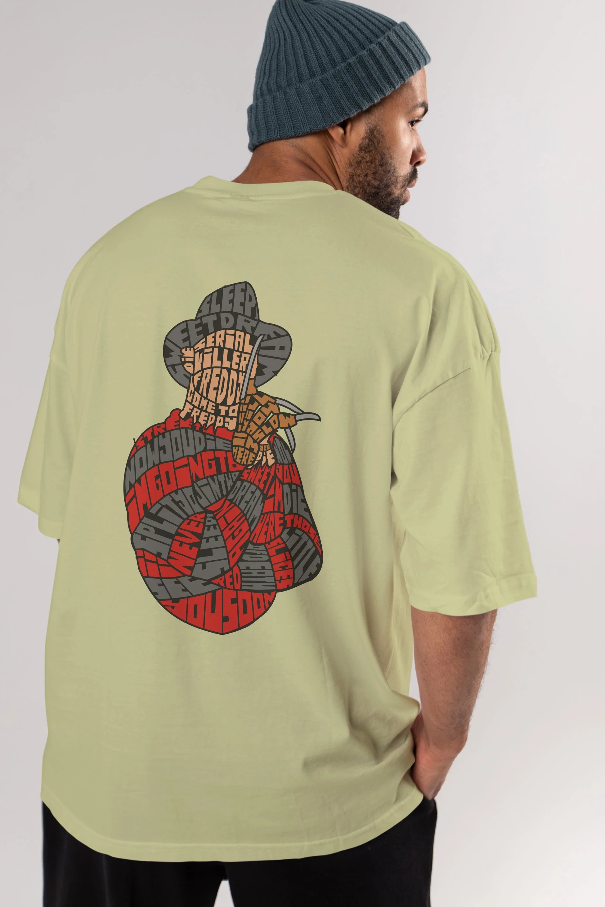 Sweet Dream Arka Baskılı Oversize t-shirt %100 pamuk Erkek Kadın Unisex