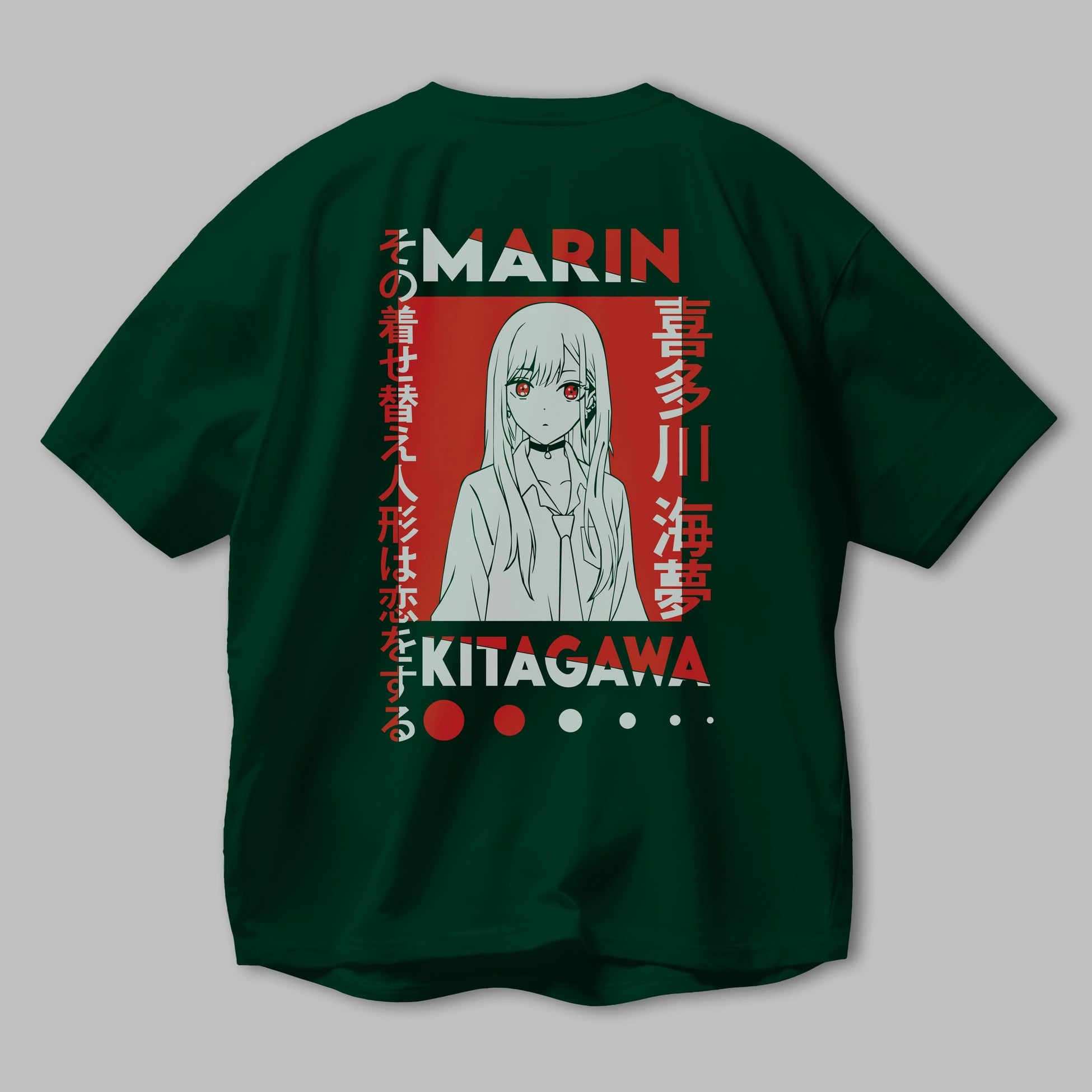 MARIN KITAGAWA Anime Arka Baskılı Oversize t-shirt Erkek Kadın Unisex
