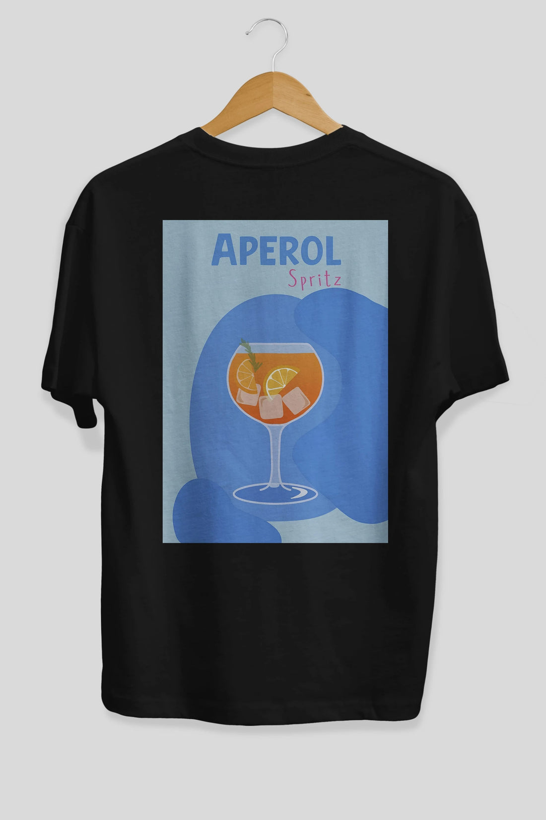 Aperol Spritz 10 Arka Baskılı Oversize t-shirt Erkek Kadın Unisex %100 Pamuk Bisiklet Yaka tişort