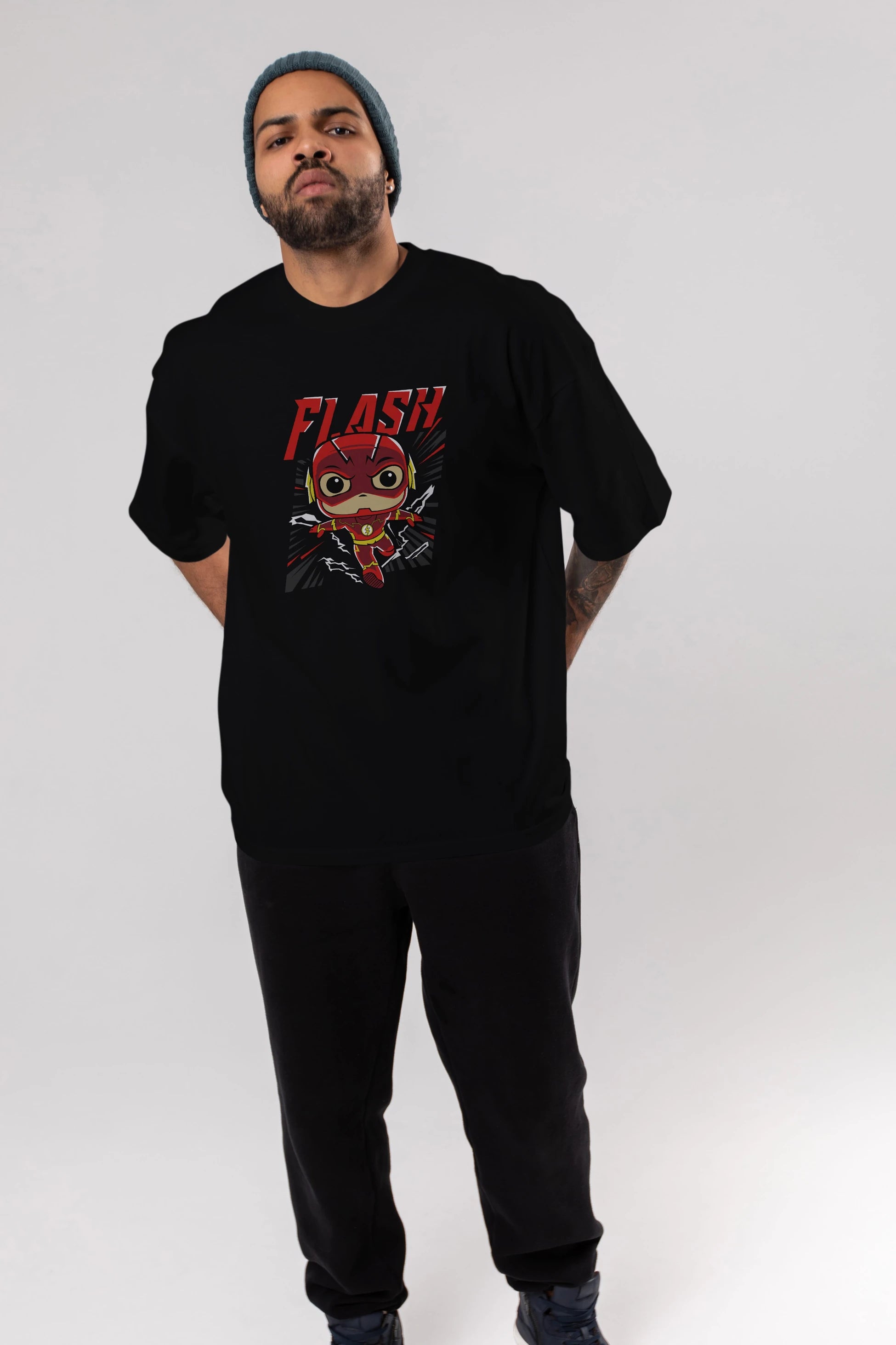 Flash Avengers (4) Ön Baskılı Oversize t-shirt Erkek Kadın Unisex %100 Pamuk Bisiklet Yaka tişort