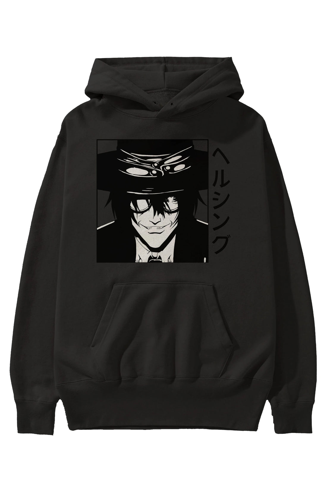 Alucard 1 Anime Ön Baskılı Hoodie Oversize Kapüşonlu Sweatshirt Erkek Kadın Unisex