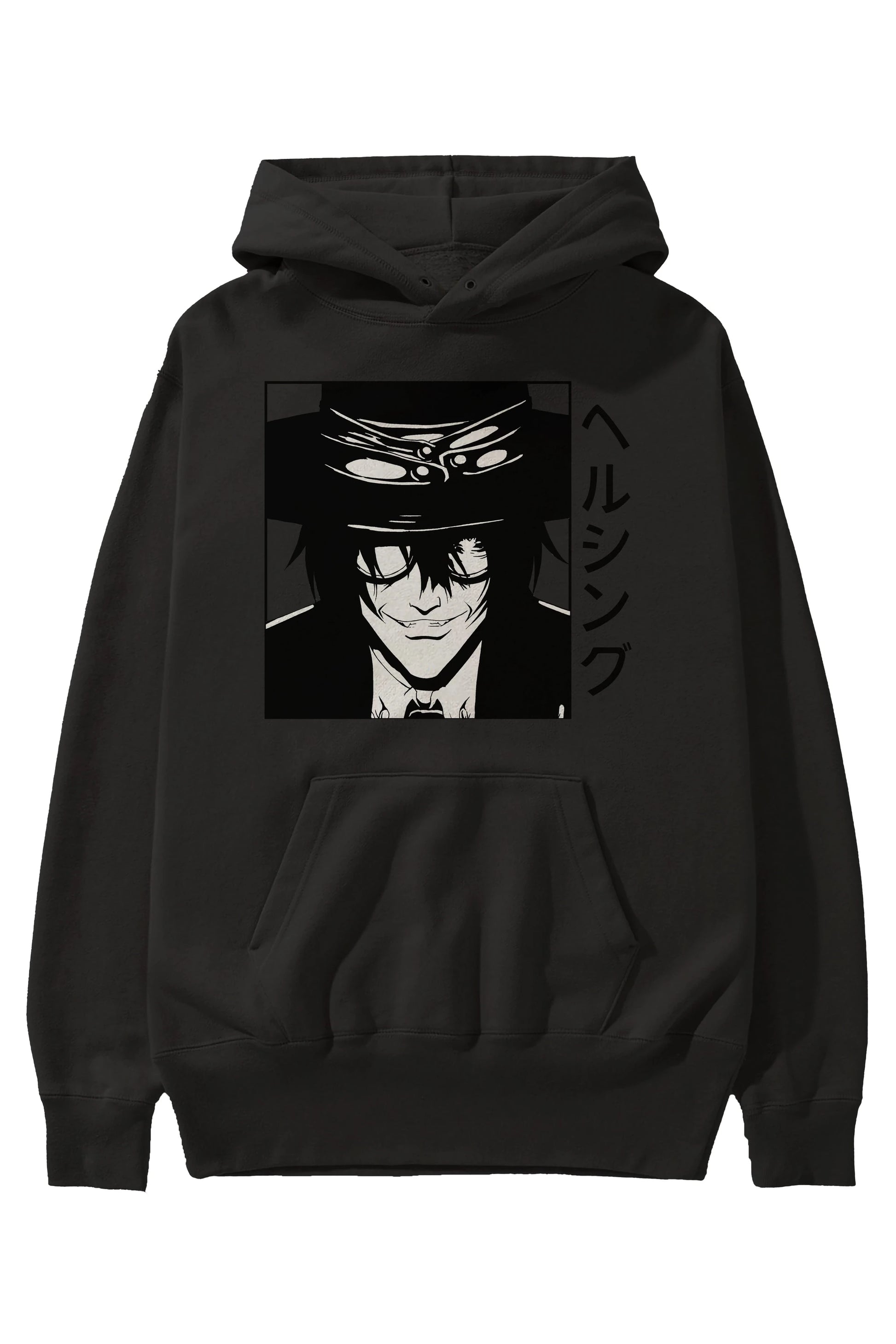 Alucard 1 Anime Ön Baskılı Hoodie Oversize Kapüşonlu Sweatshirt Erkek Kadın Unisex