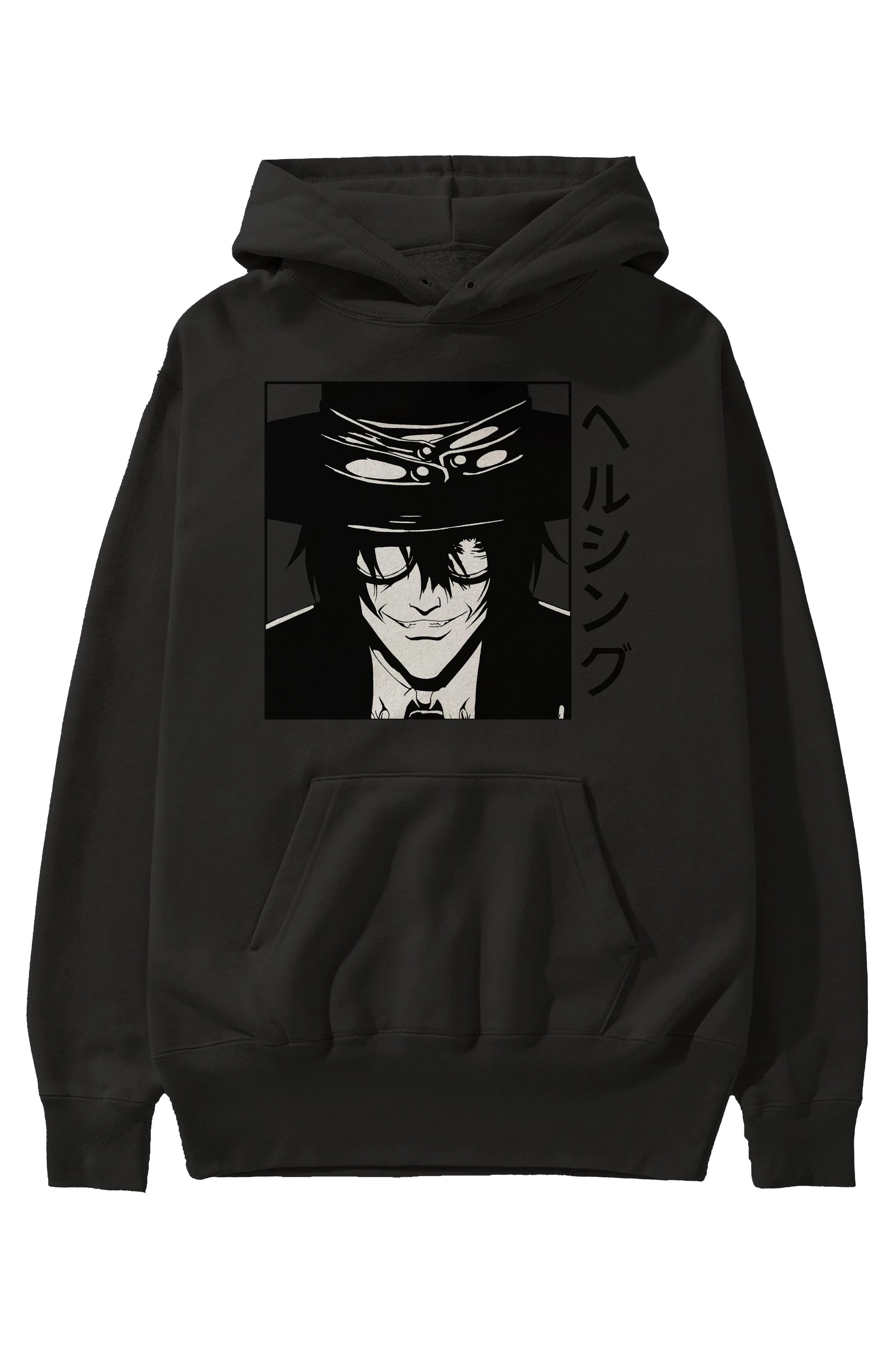 Alucard 1 Anime Ön Baskılı Hoodie Oversize Kapüşonlu Sweatshirt Erkek Kadın Unisex