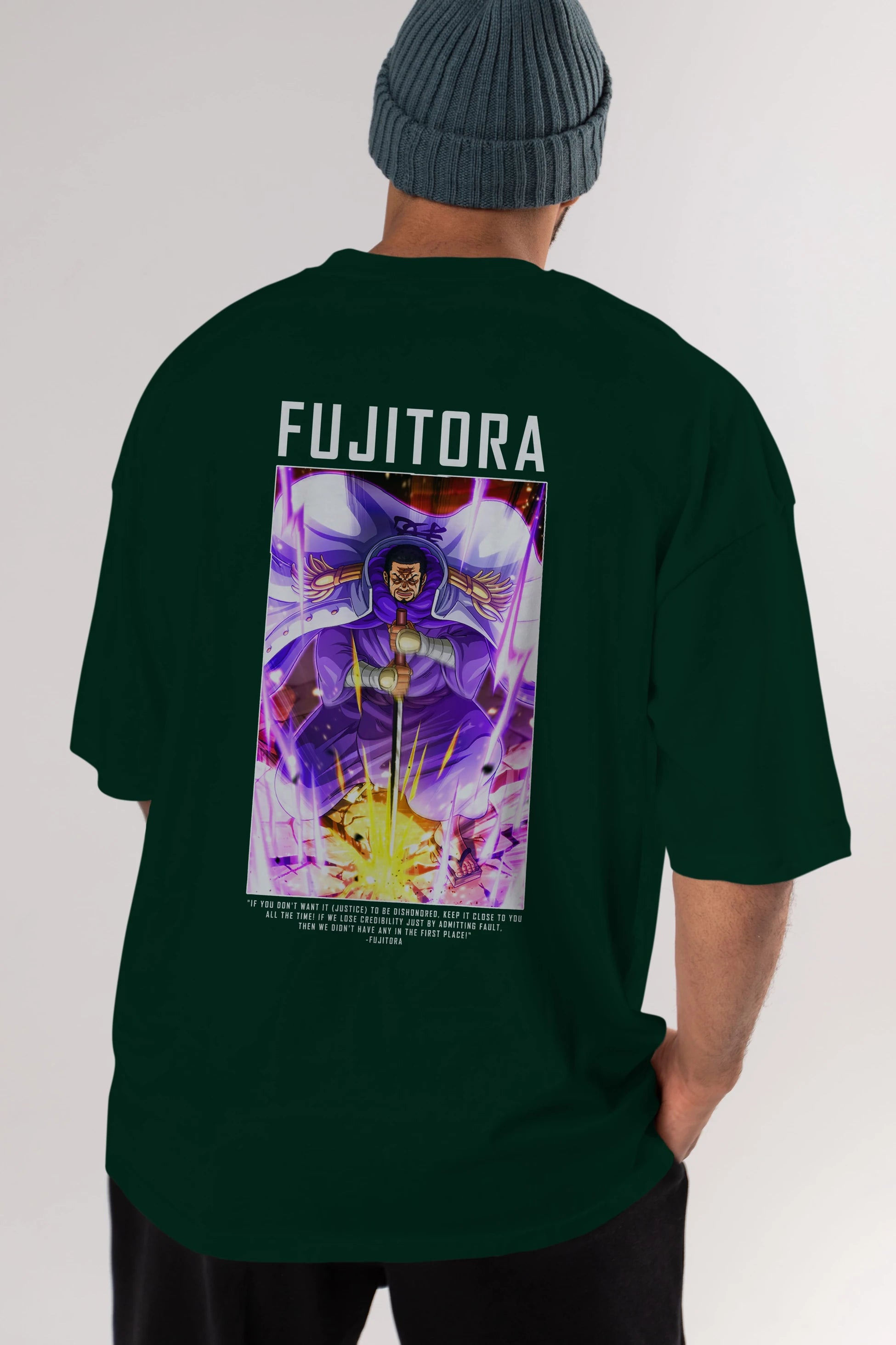 Issho Anime Arka Baskılı Oversize t-shirt Erkek Kadın Unisex %100 pamuk tişort