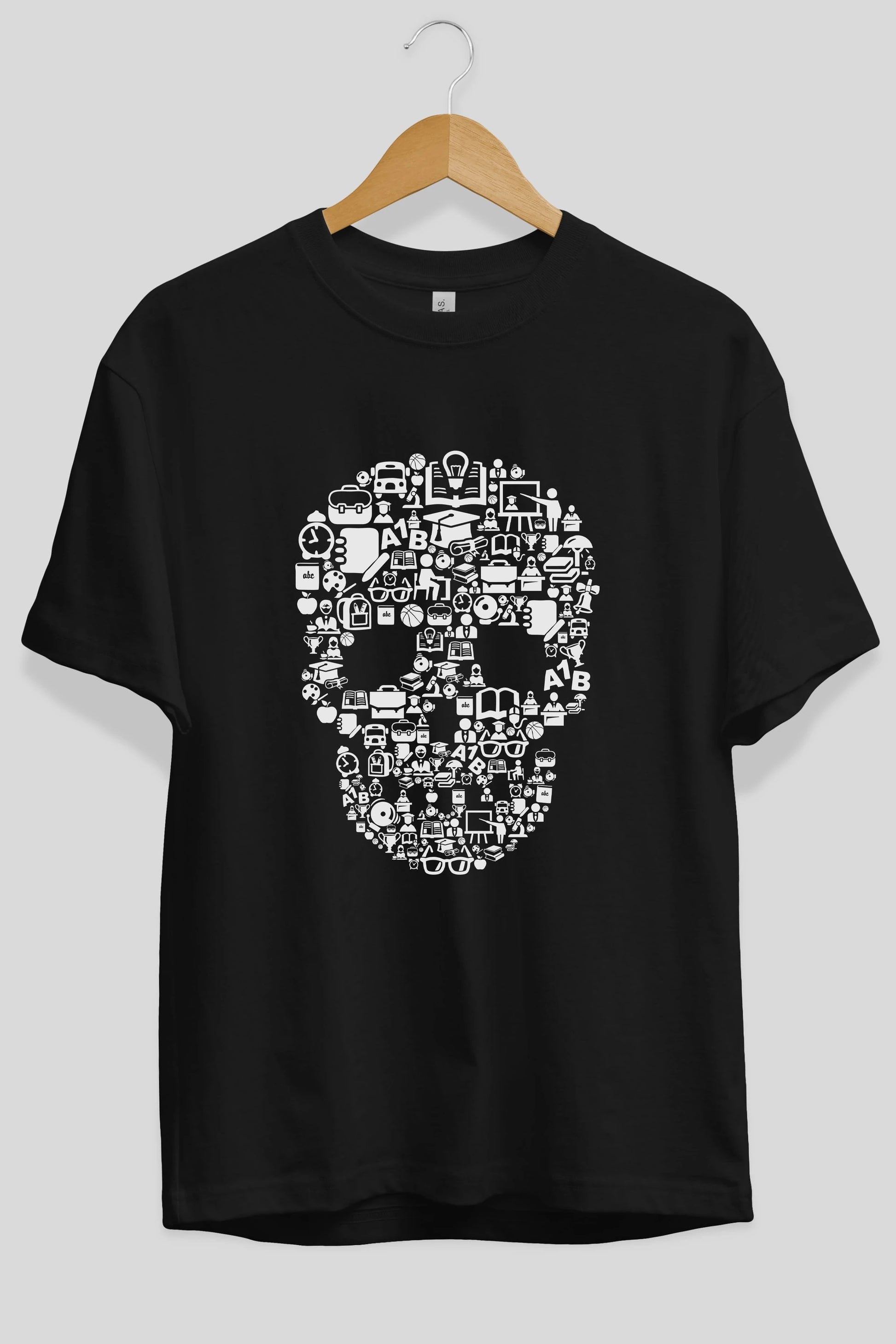 Dead  School Ön Baskılı Oversize t-shirt %100 pamuk Erkek Kadın Unisex